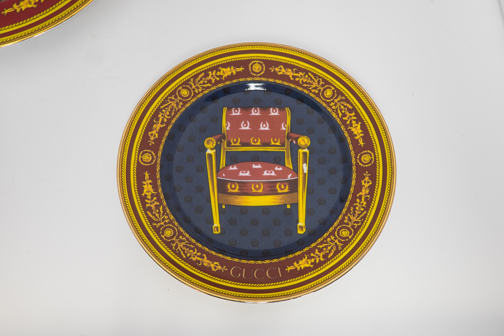 Pair Gucci Porcelain Plates EBTH