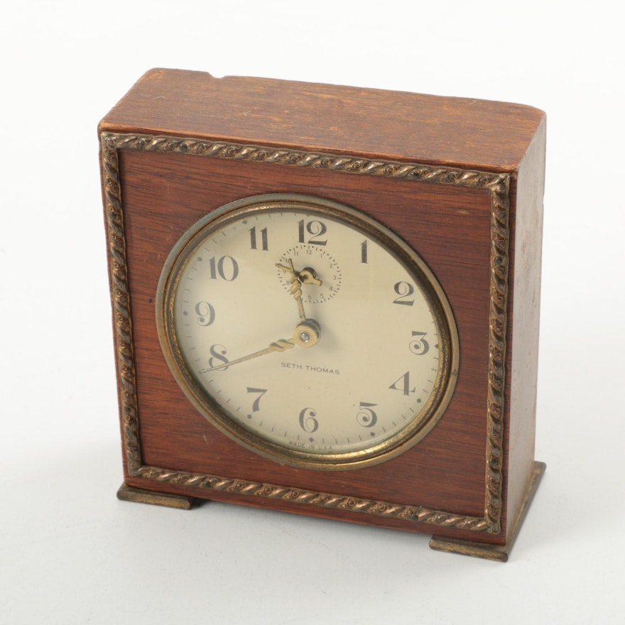 Vintage Wind Up Seth Thomas Severn Alarm Clock Ebth