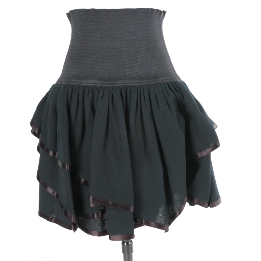 Vintage Cardinali Black Skirt