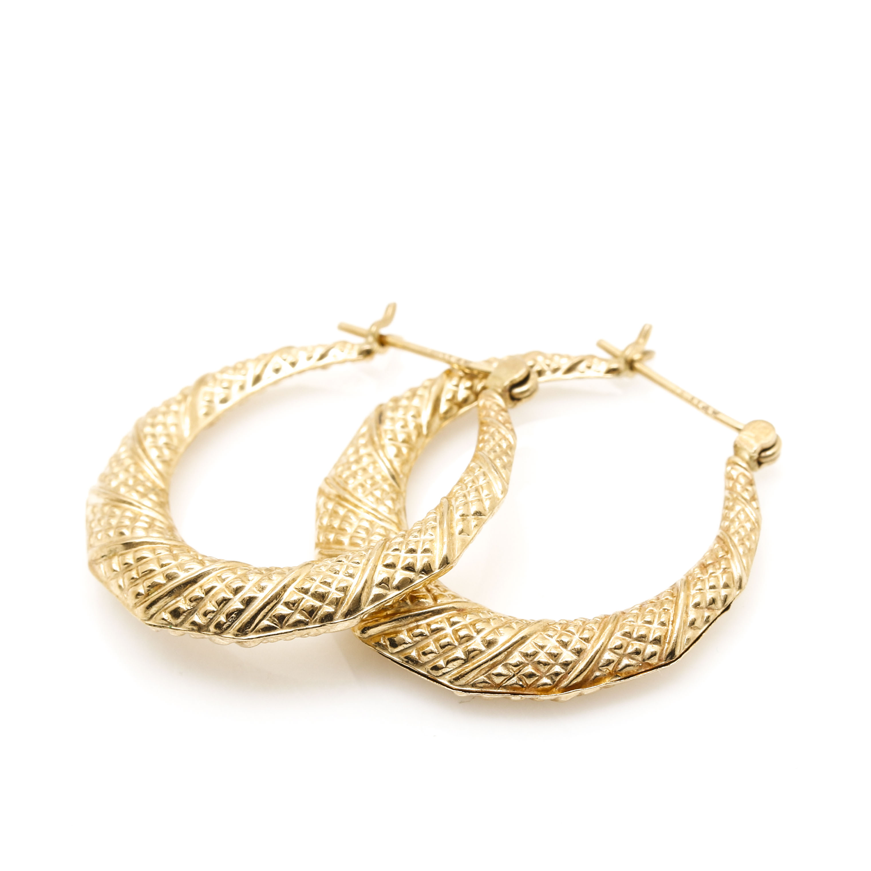 14K Yellow Gold Hoop Earrings | EBTH