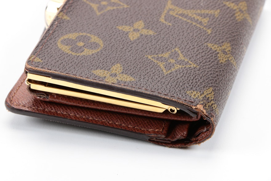 Louis Vuitton Monogram Kiss Lock Bifold Wallet | EBTH