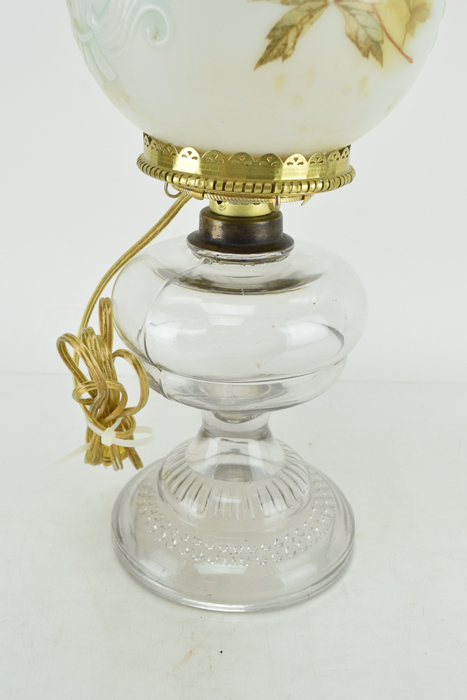 Vintage Converted Oil Table Lamp EBTH