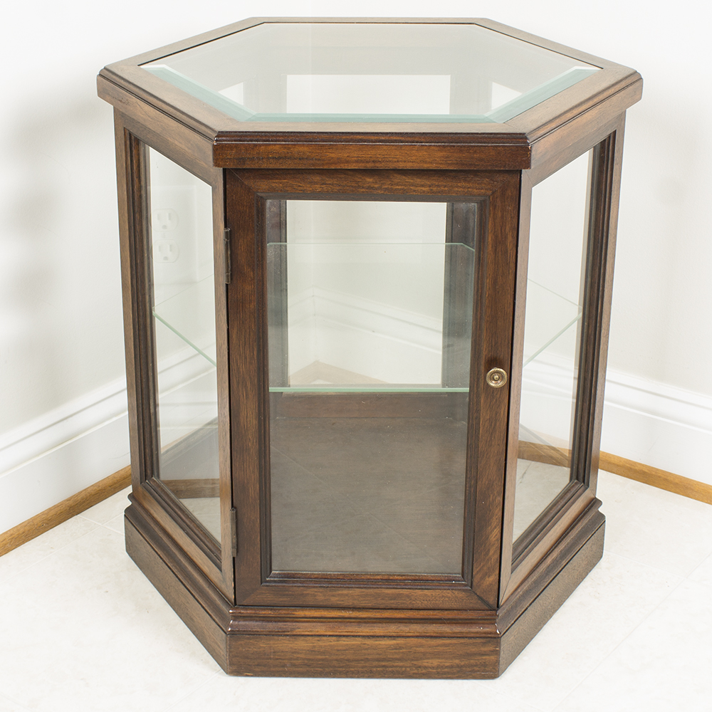 Hexagonal Curio End Table EBTH