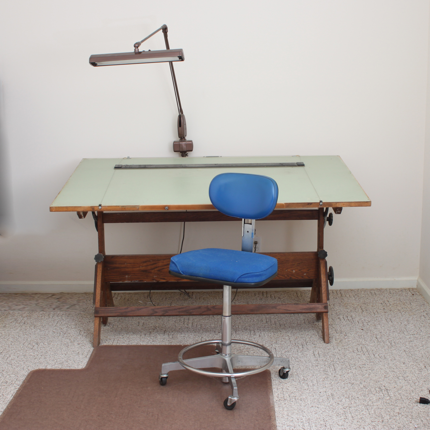 vintage drafting lamp