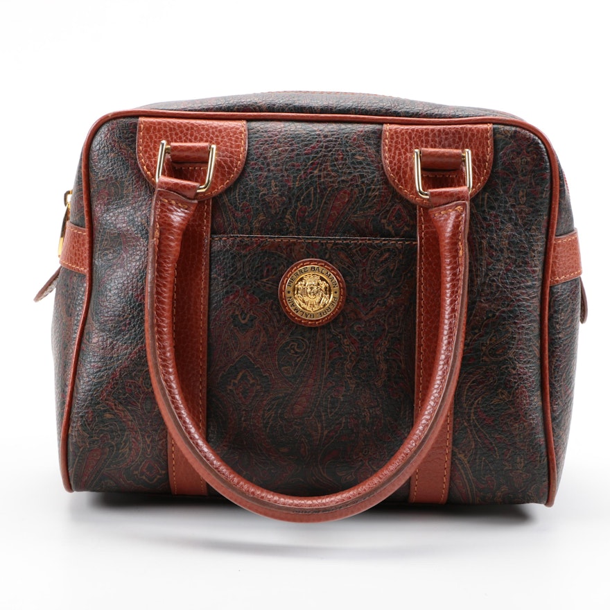 Vintage Pierre Balmain of Paris Leather Handbag : EBTH