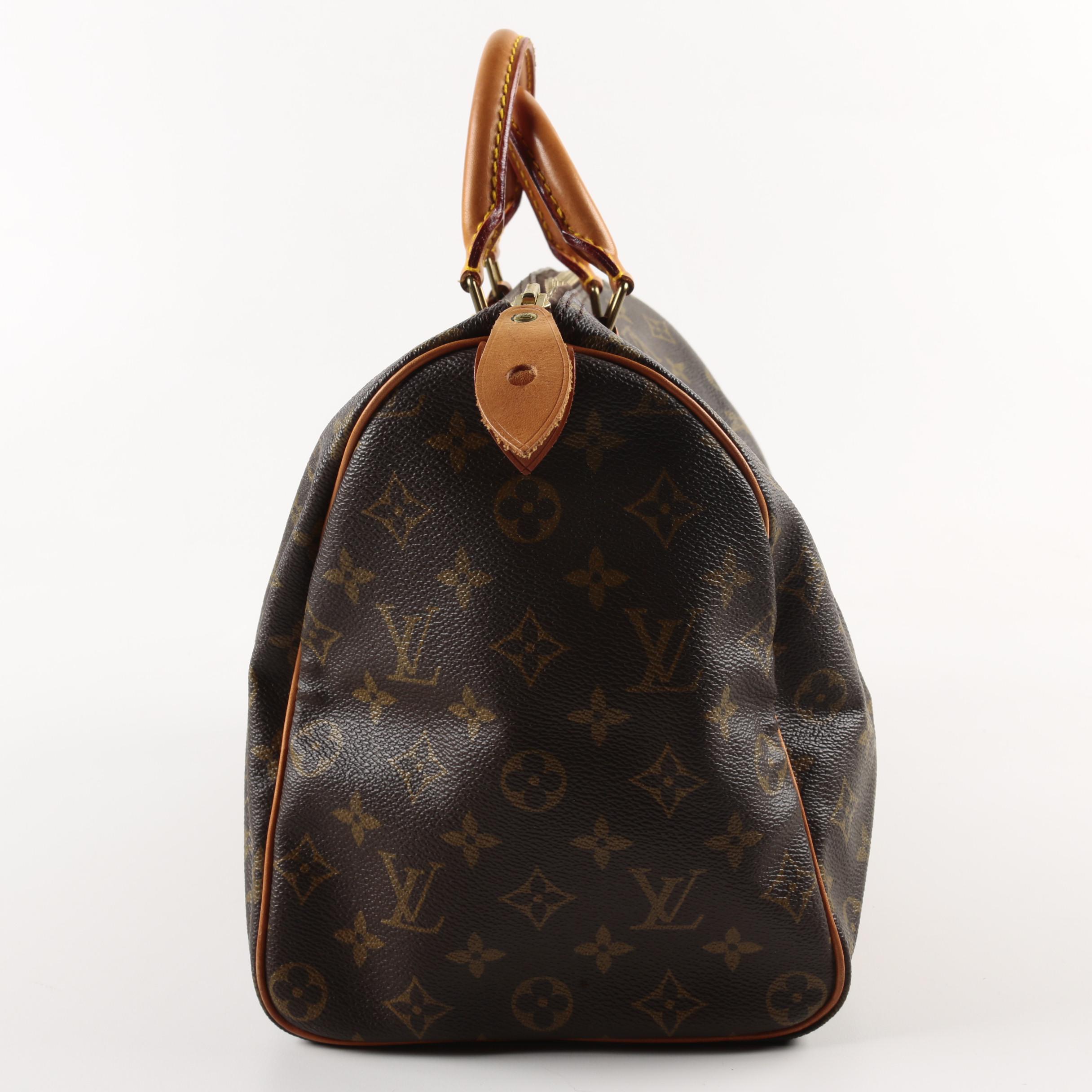 1980s Vintage Louis Vuitton Monogram Speedy 35 Bag EBTH