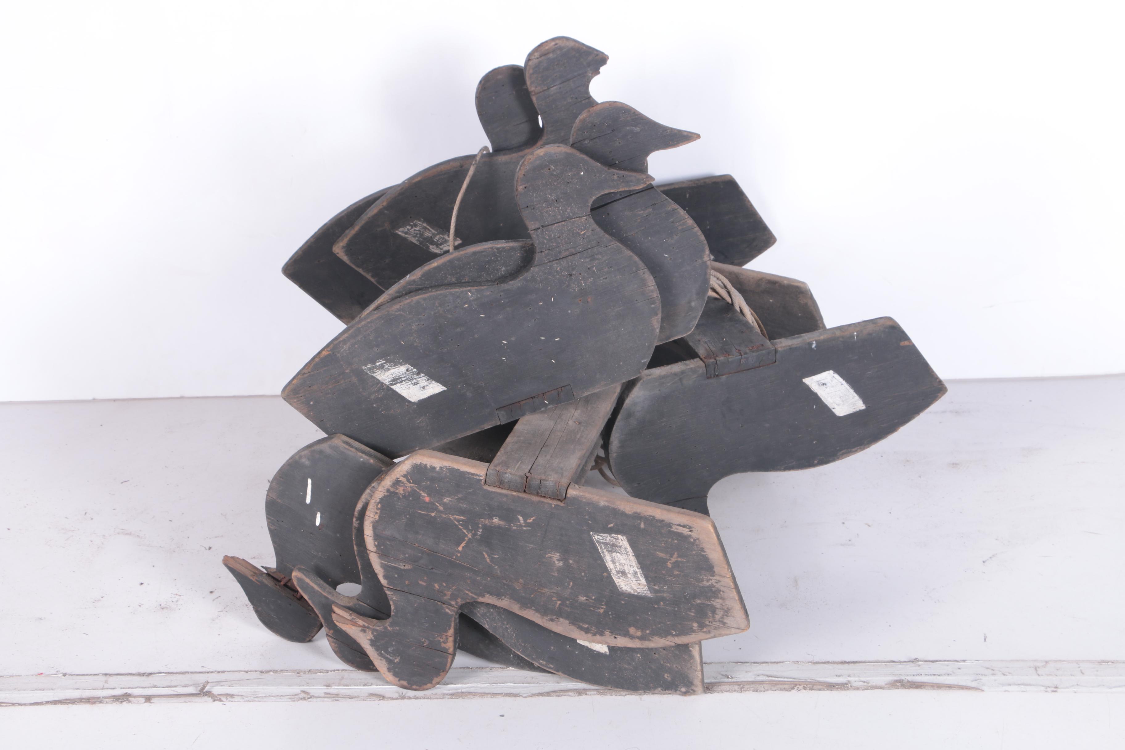 Vintage Silhouette Duck Decoys EBTH