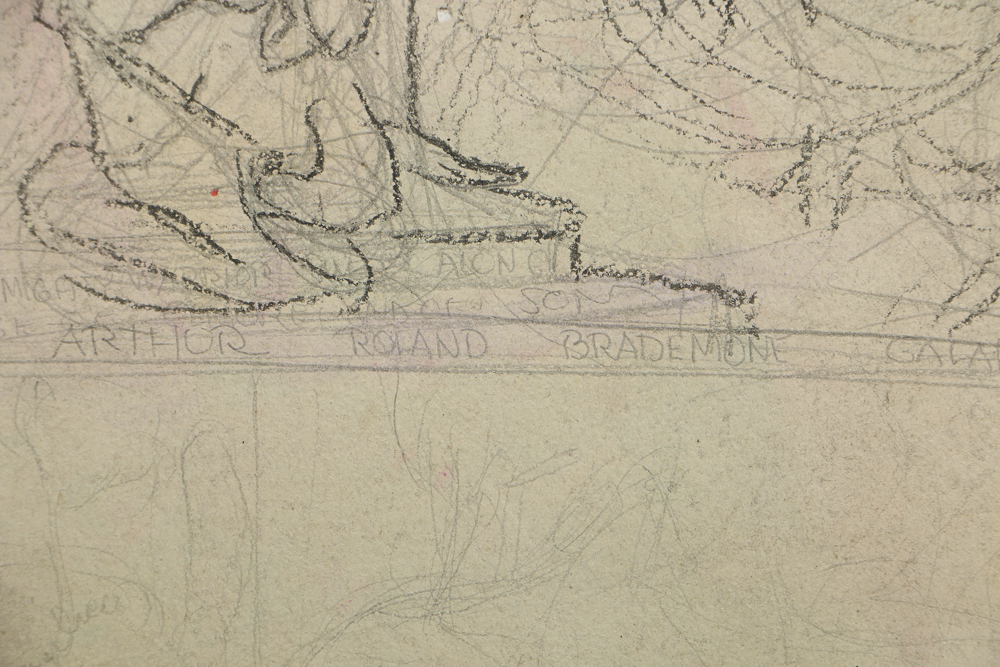 Mary Shaw Watercolor Painting on Cardboard of a White Lily EBTH