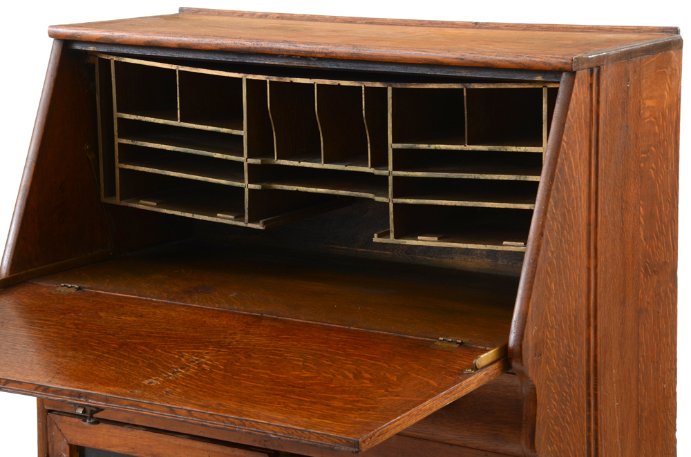 Vintage Oak Secretary Desk EBTH