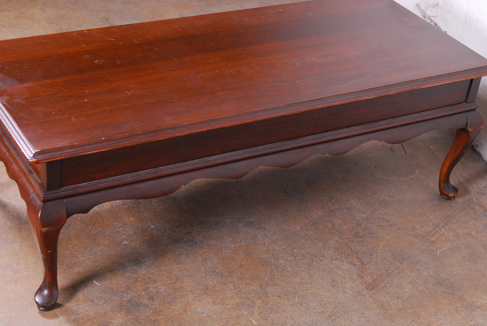 Queen Anne Style Coffee Table by Ethan Allen EBTH