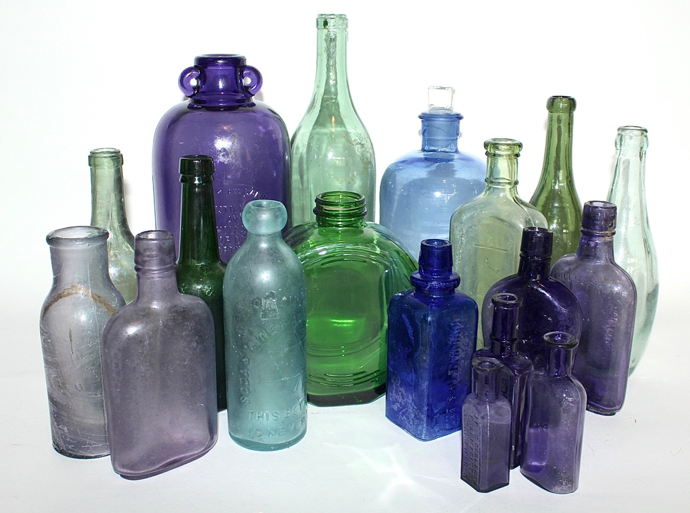 Antique & Vintage Colored Glass Bottles EBTH