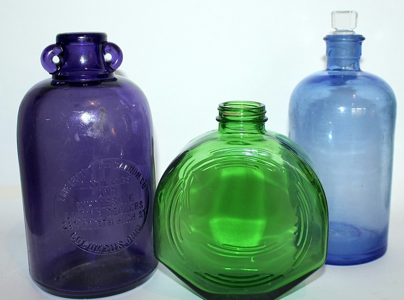 Antique And Vintage Colored Glass Bottles Ebth