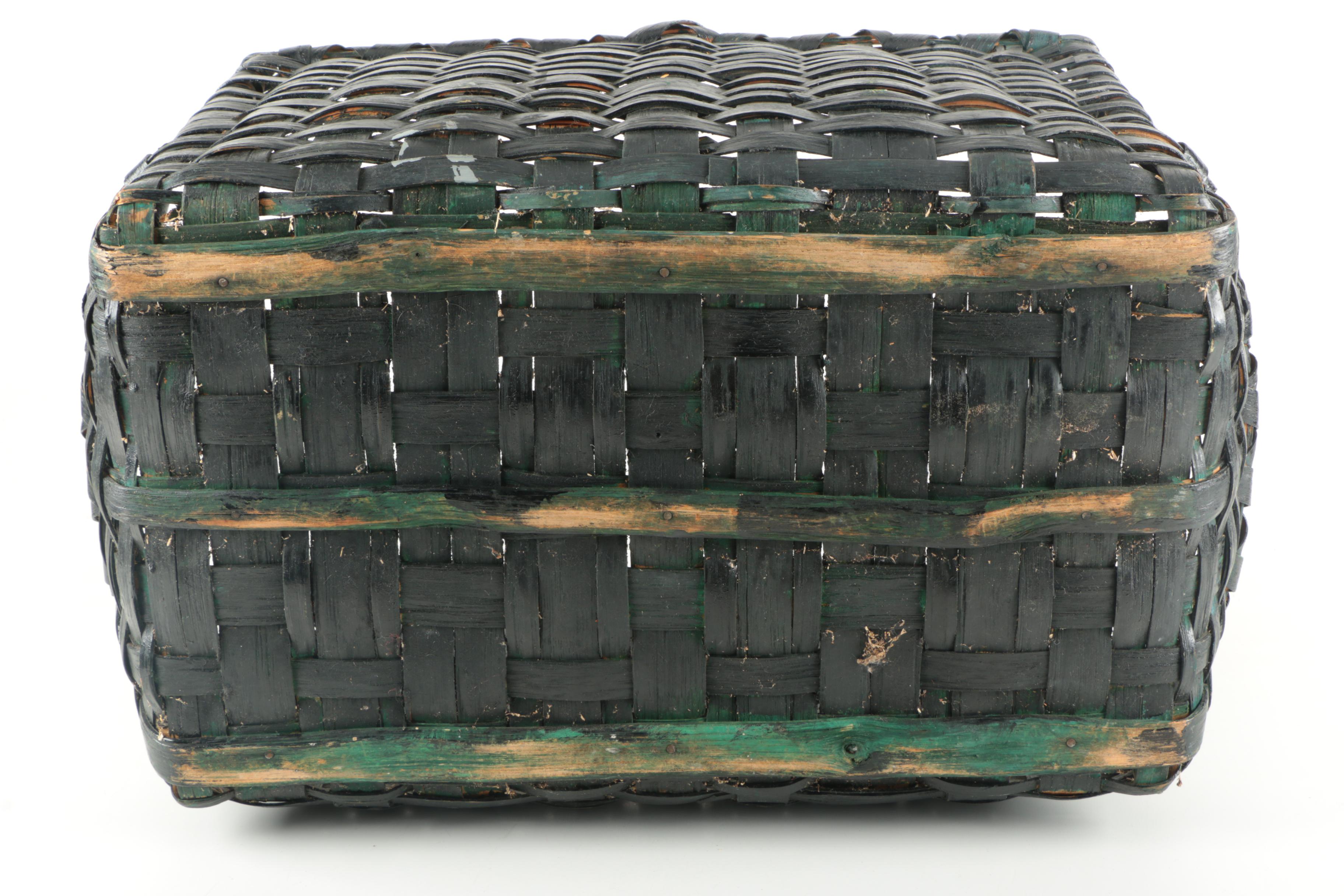 Woven Firewood Basket EBTH