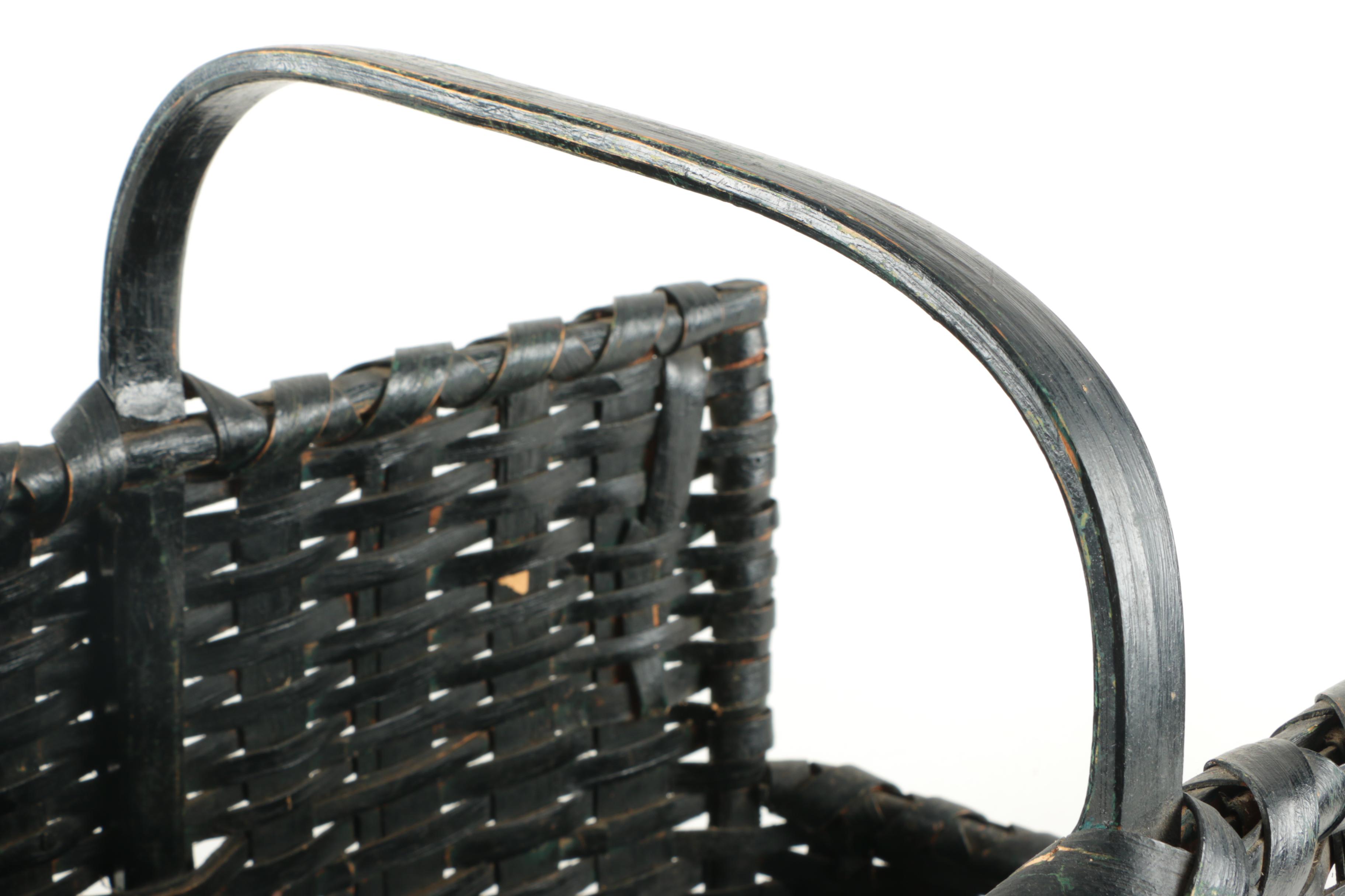 Woven Firewood Basket EBTH