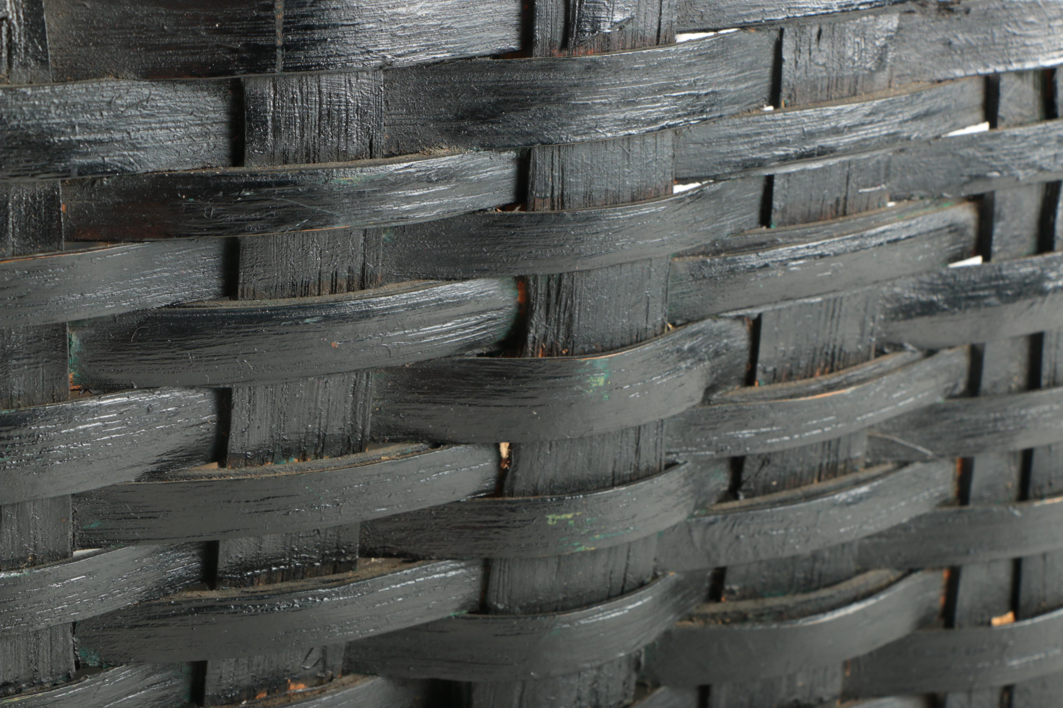 Woven Firewood Basket EBTH