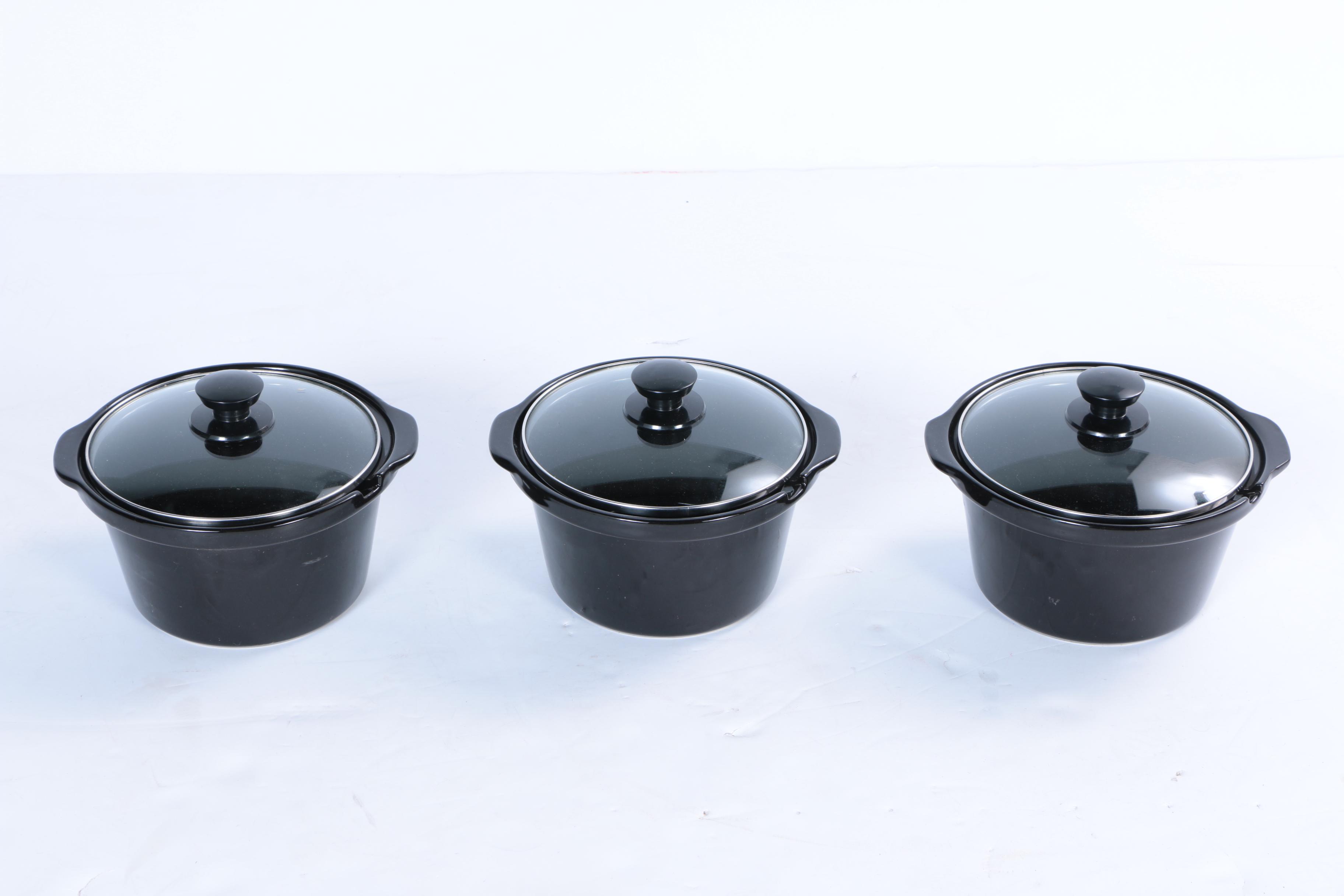 Bella Cucina Artful Food Entertainment Collection Triple Slow Cooker