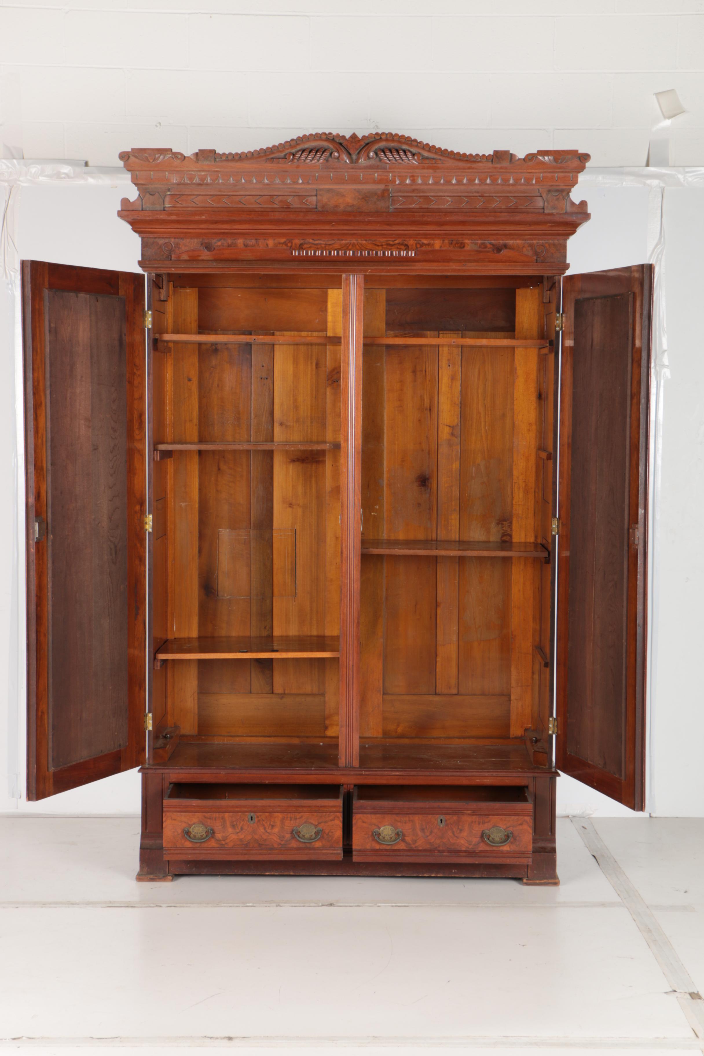 Antique Eastlake KnockDown Armoire EBTH