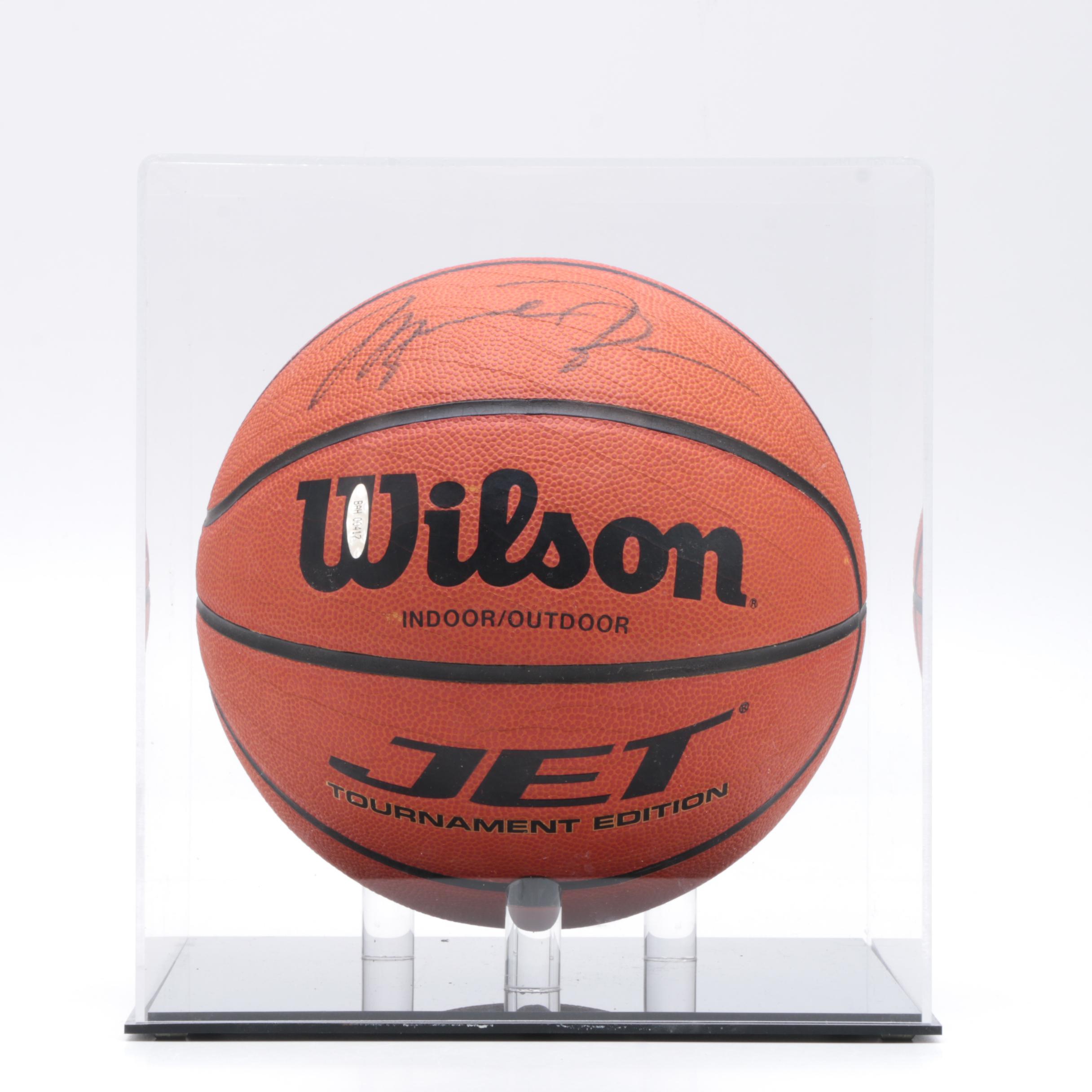Michael Jordan Autographed Basketball Upper Deck Coa Ebth