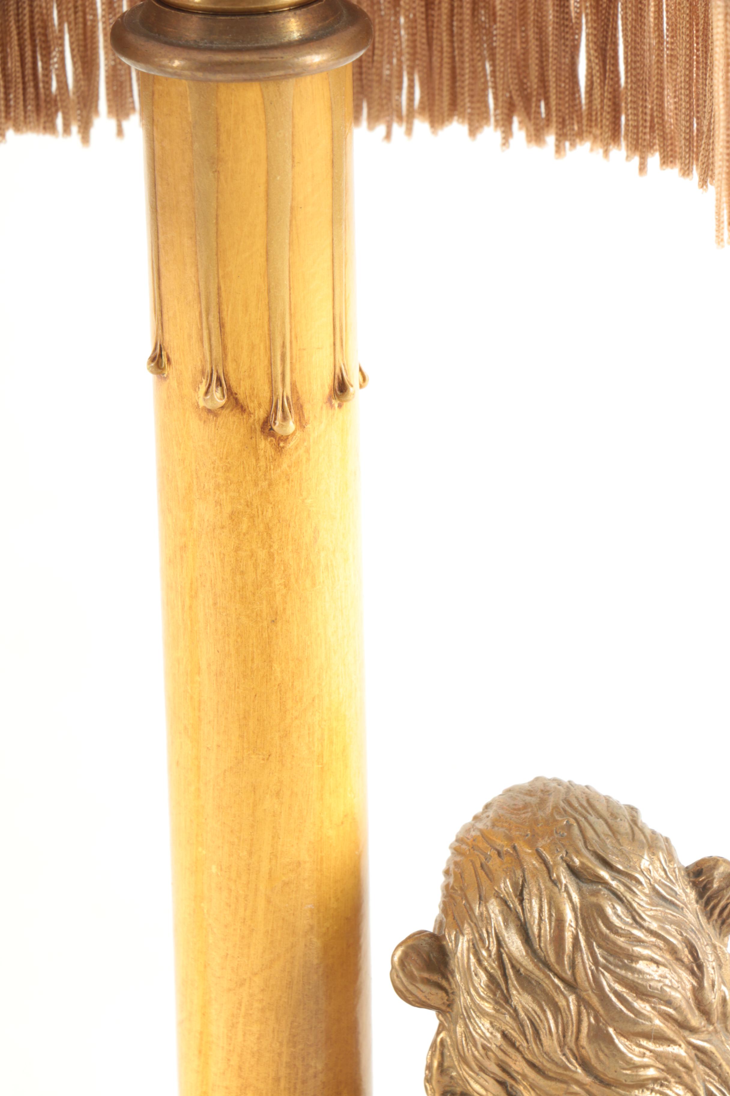 Brass Monkey Table Lamps with Shades EBTH