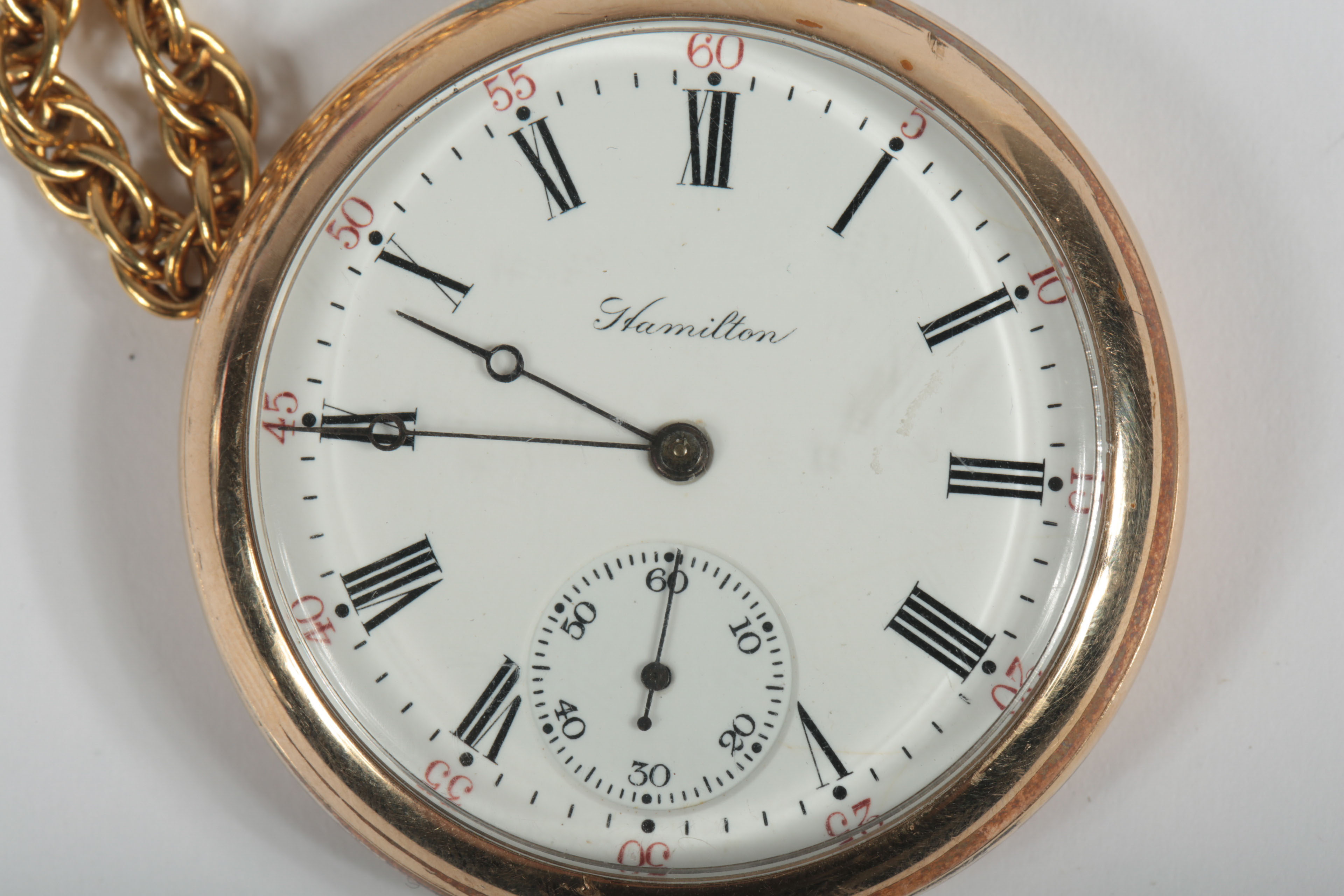 Vintage Gold Plated Hamilton Pocket Watch EBTH