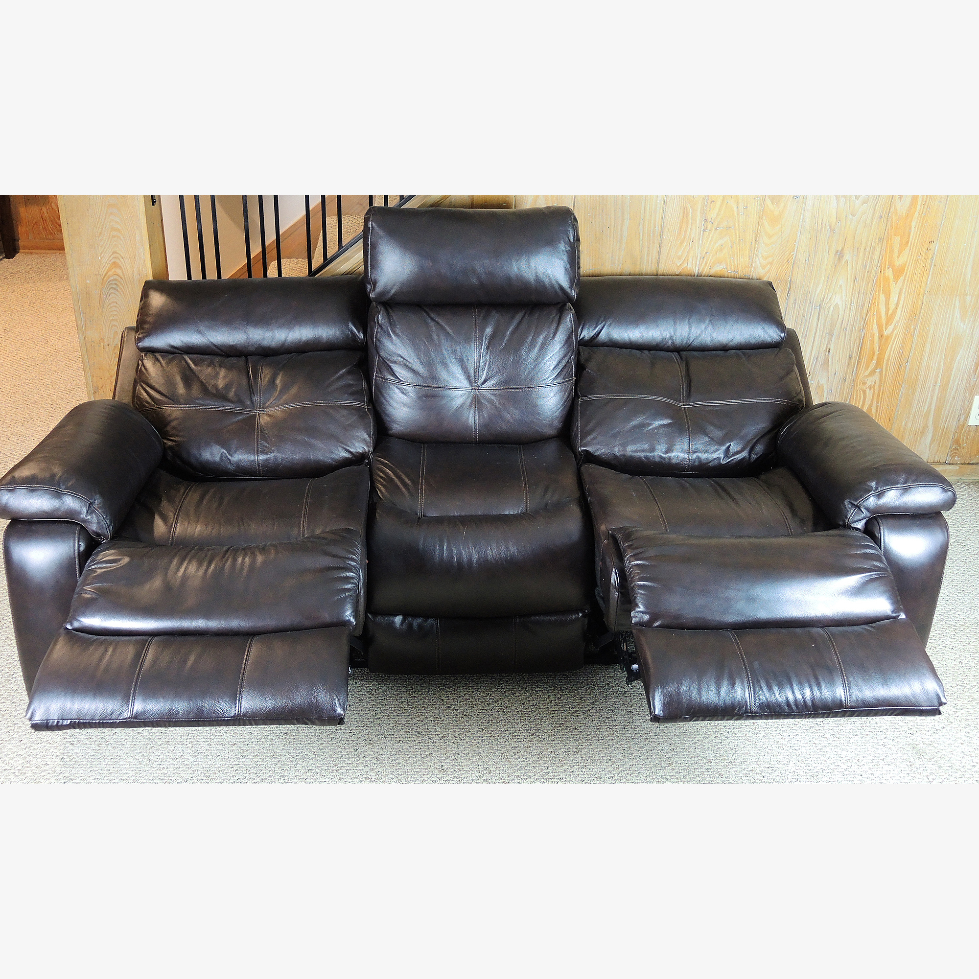Leggett & Platt Leather Reclining Sofa EBTH