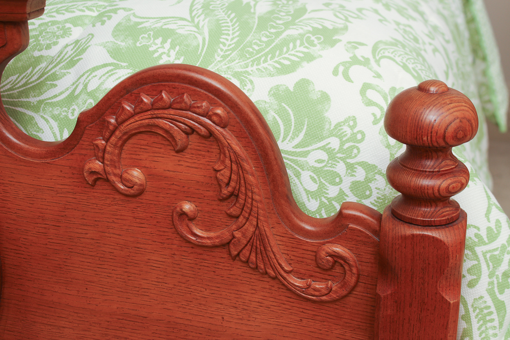 Victorian Style FullSize Oak Bed Frame by Lexington EBTH