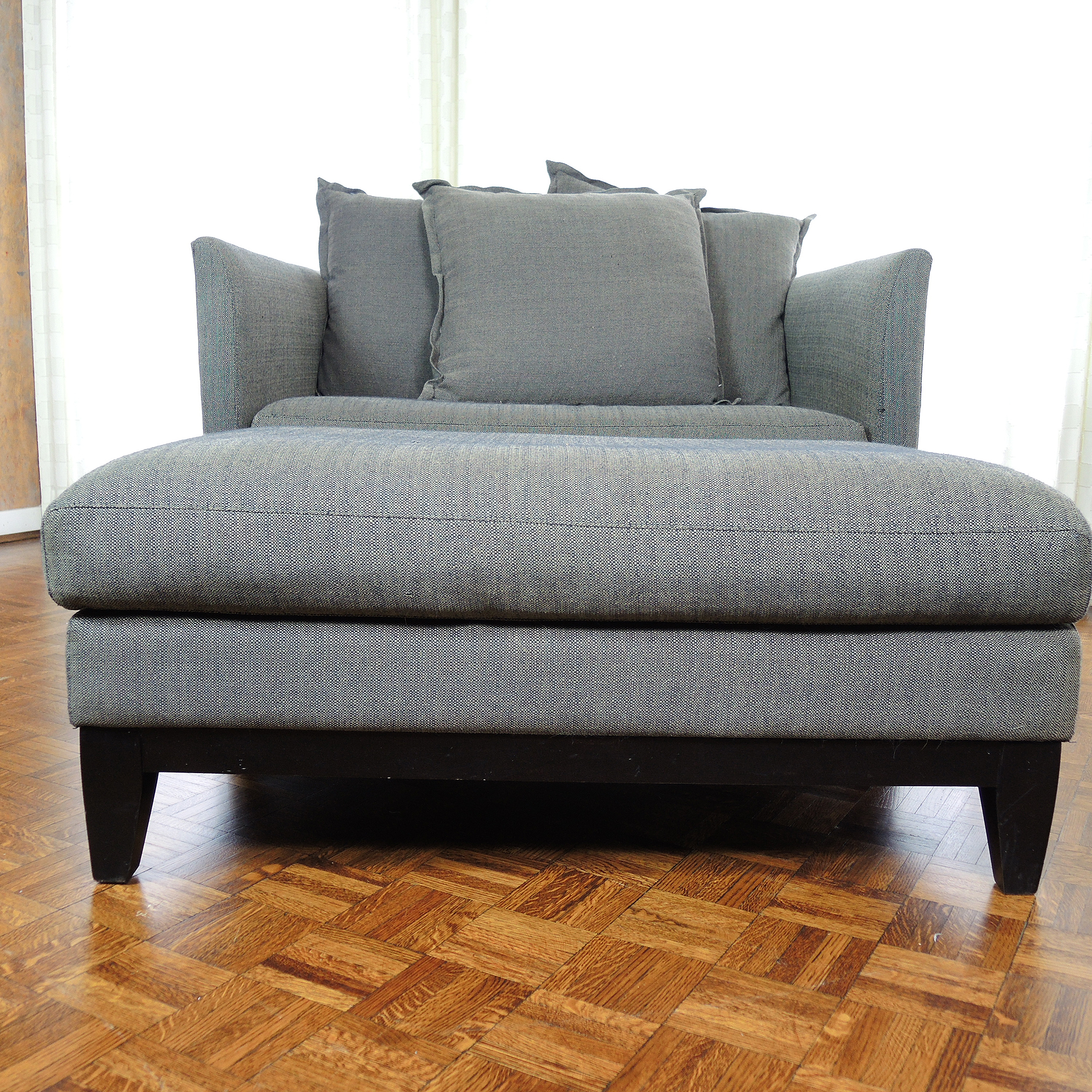 Contemporary Love Seat Sofa and Ottoman by I.O. Metro EBTH