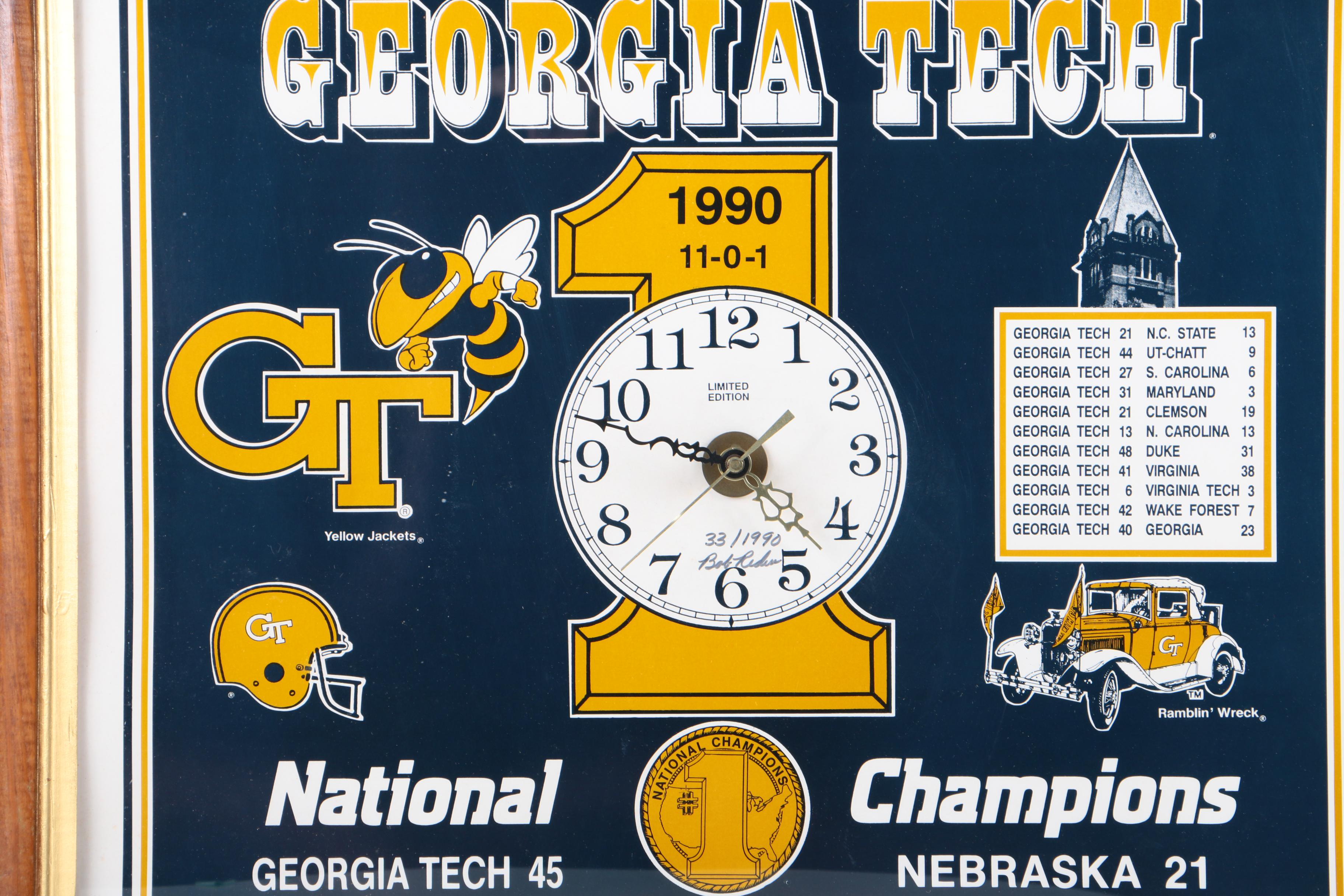 Tech 1990 National Championship Memorabilia EBTH