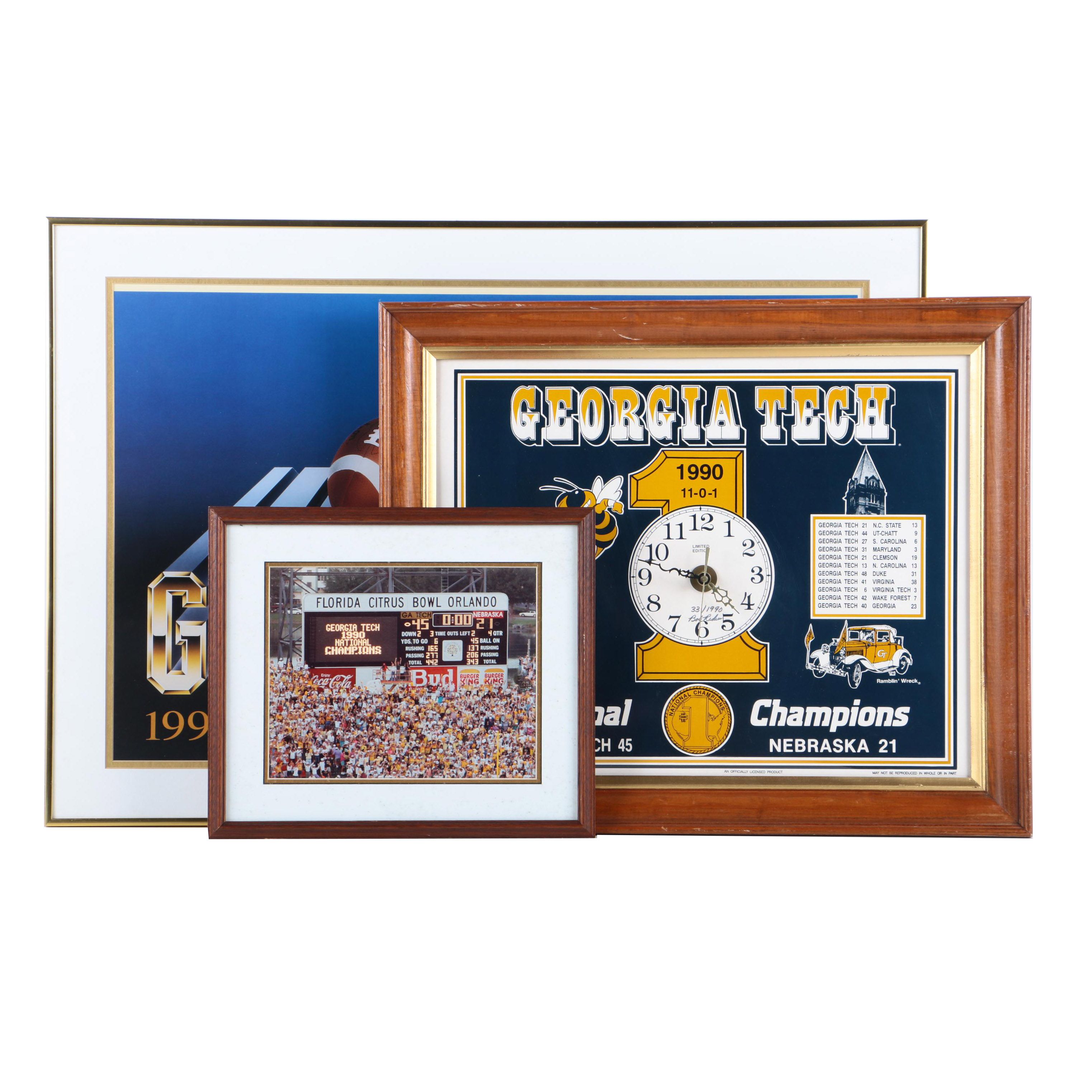 Tech 1990 National Championship Memorabilia EBTH
