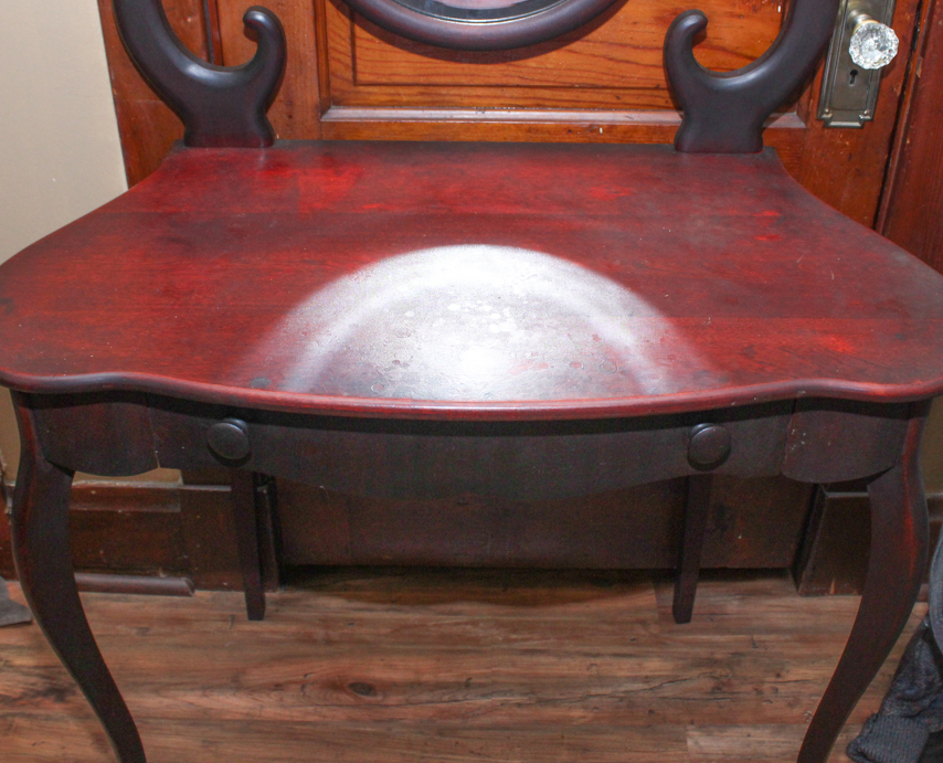 Antique Cherry Dressing Table with Mirror EBTH