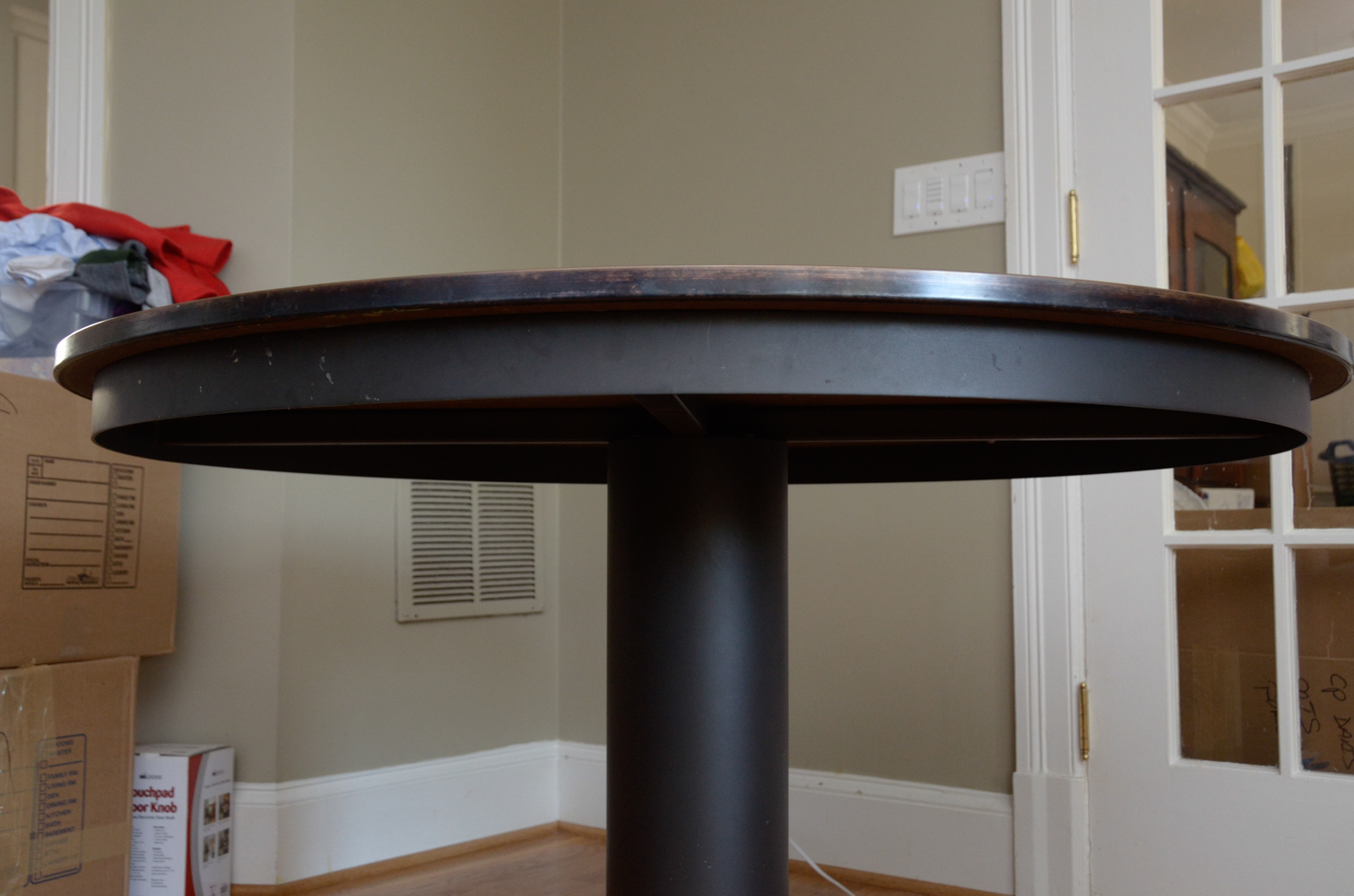 Round Copper Top Dining Table EBTH