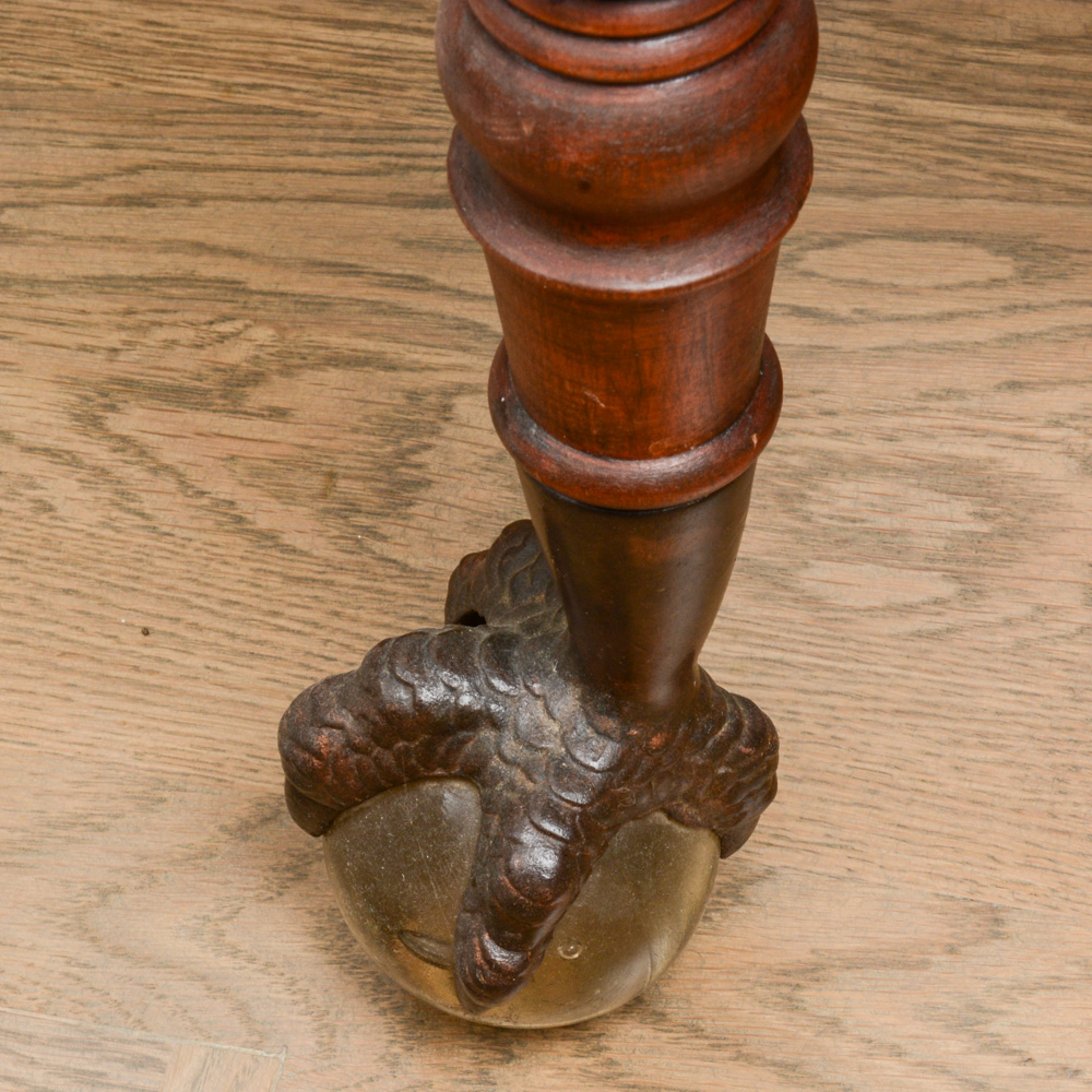Antique Victorian ClawandBall Foot Side Table EBTH
