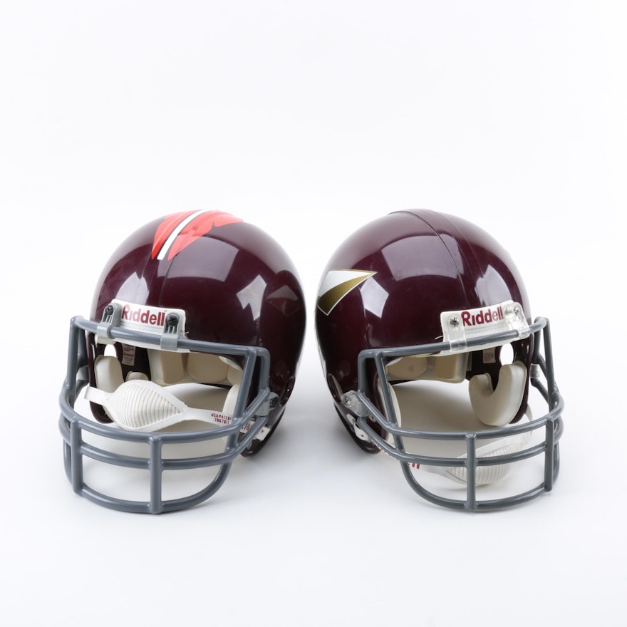 1955 and 1965 Throwback Washington Redskins Helmets