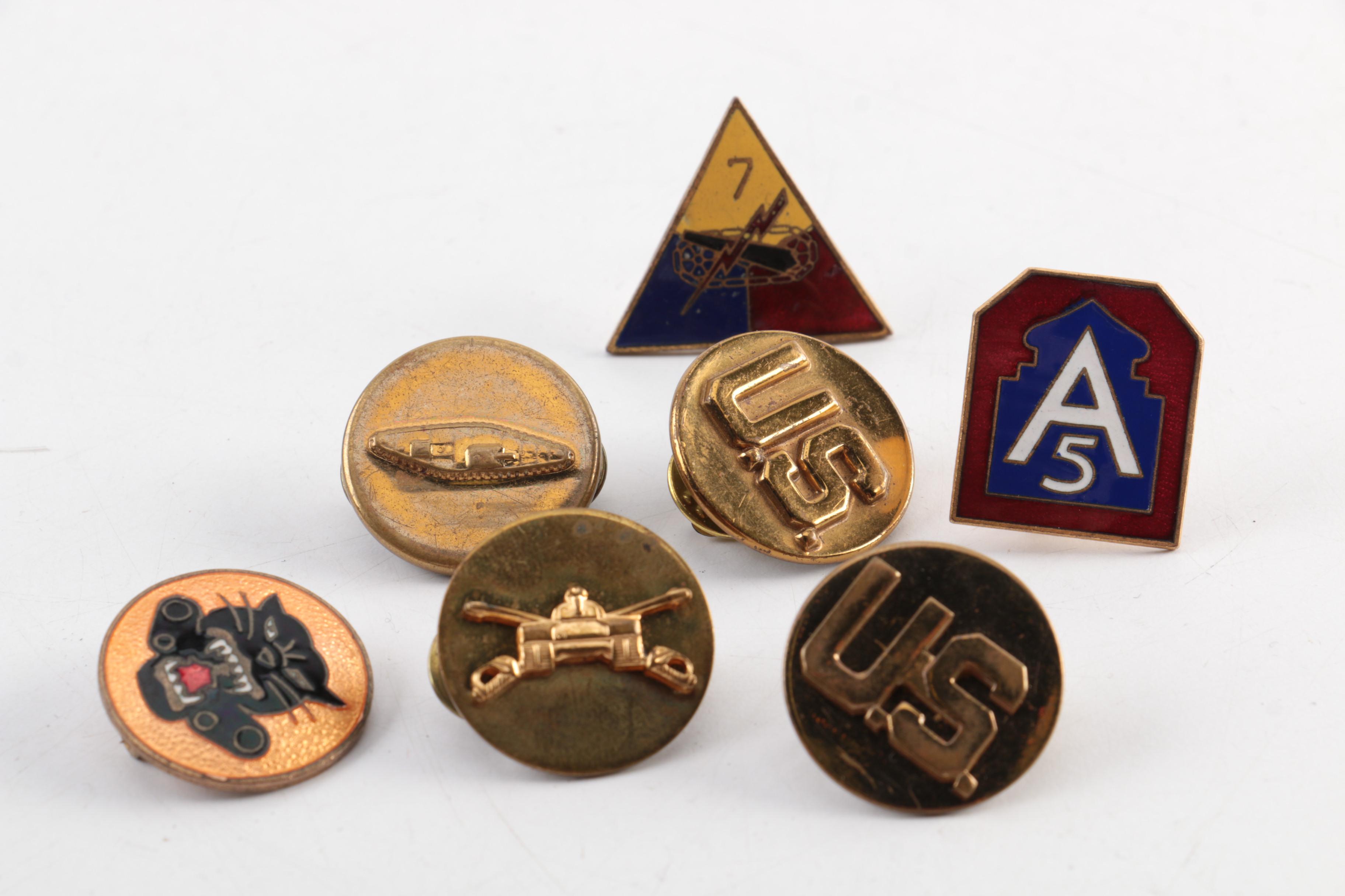 WWII US Army Rank Insignia Patches And Pins | EBTH