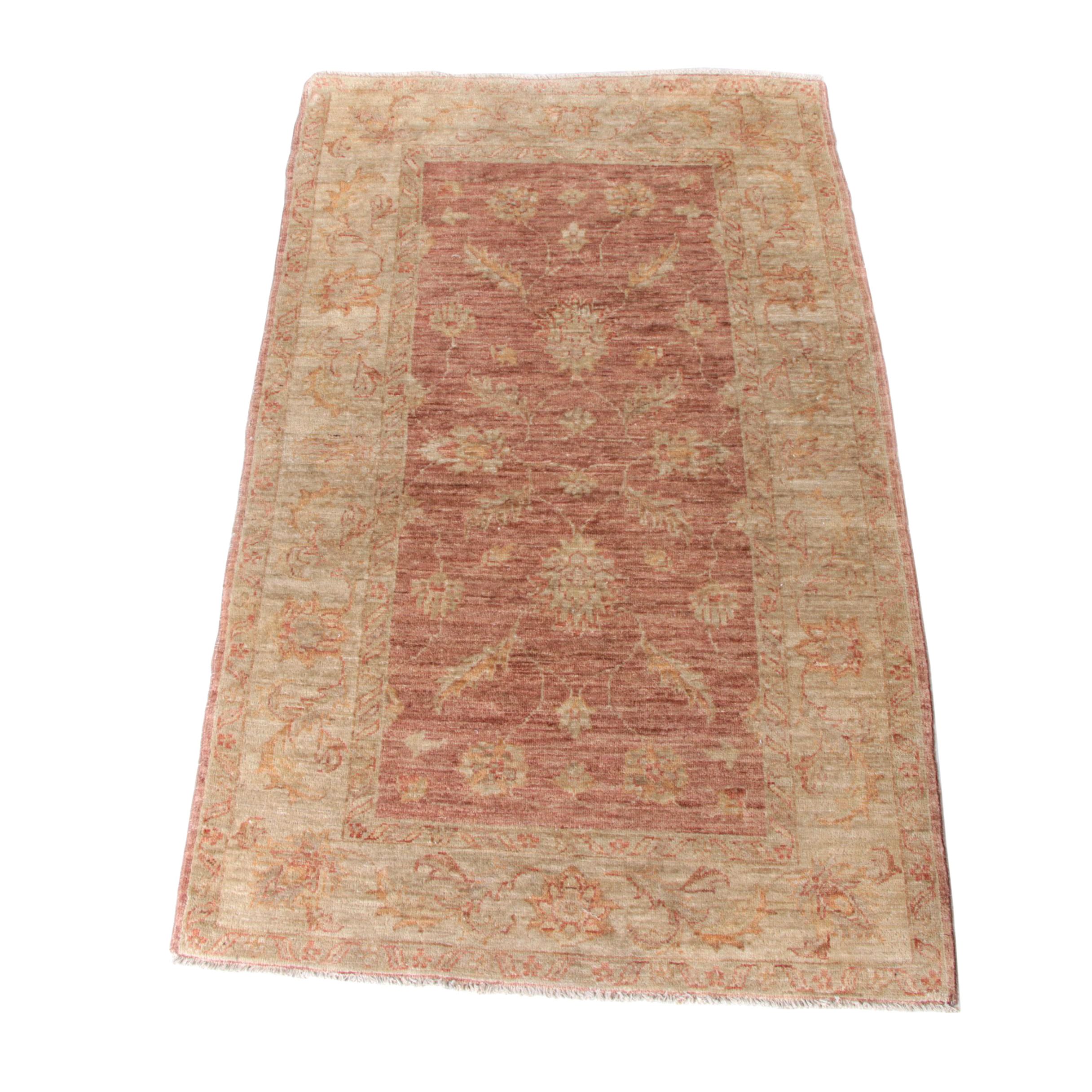 HandKnotted Wool Parvizian Pakistani Peshawar Area Rug EBTH