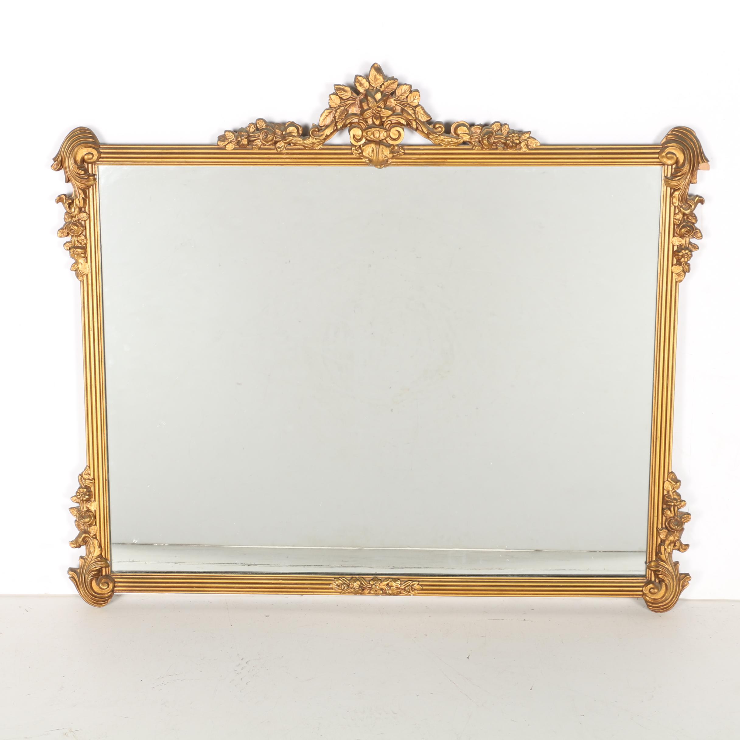 Vintage Plate Glass Wall Mirror by Binswanger EBTH