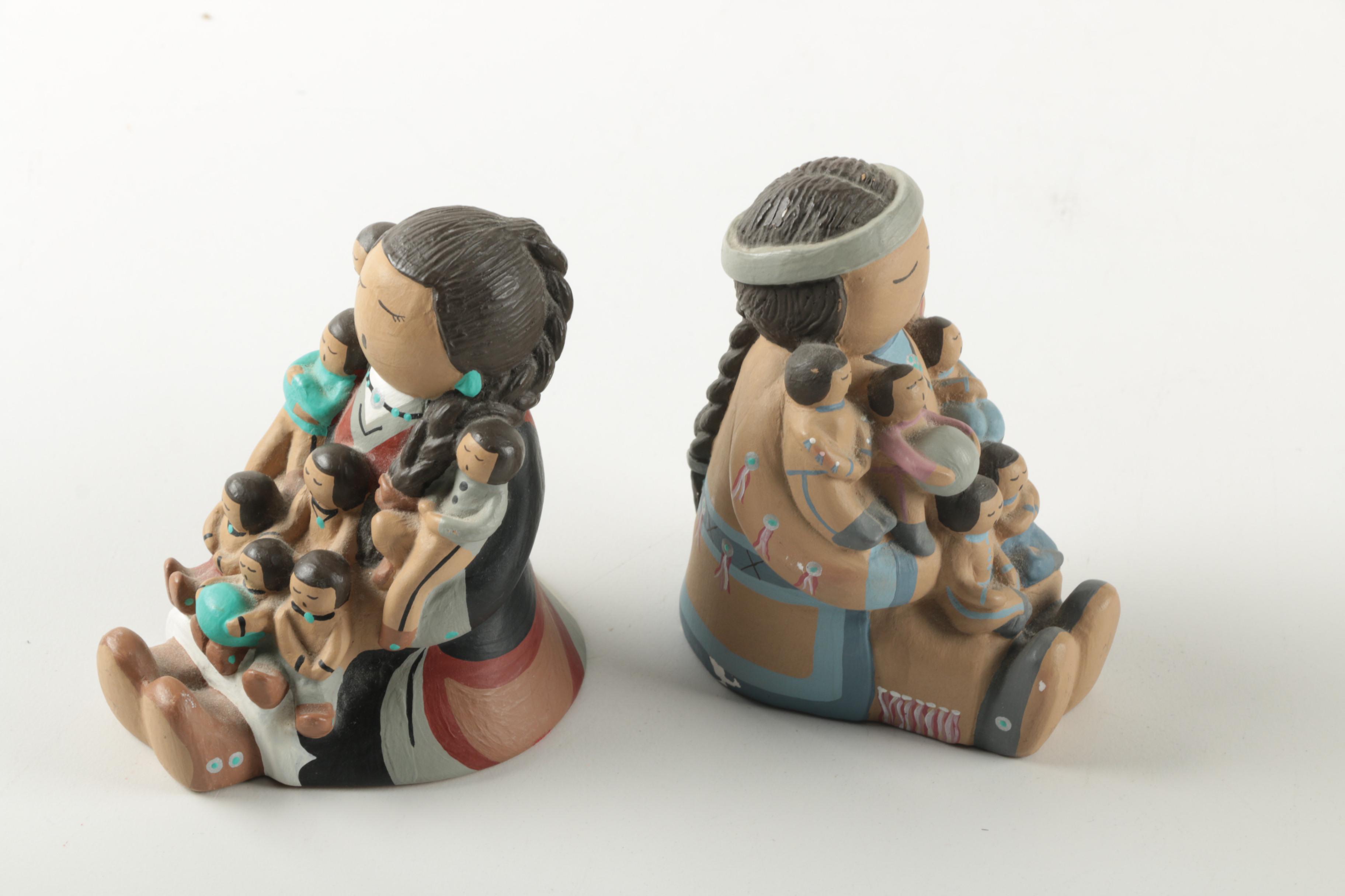 Native American Storyteller Doll Figurines EBTH