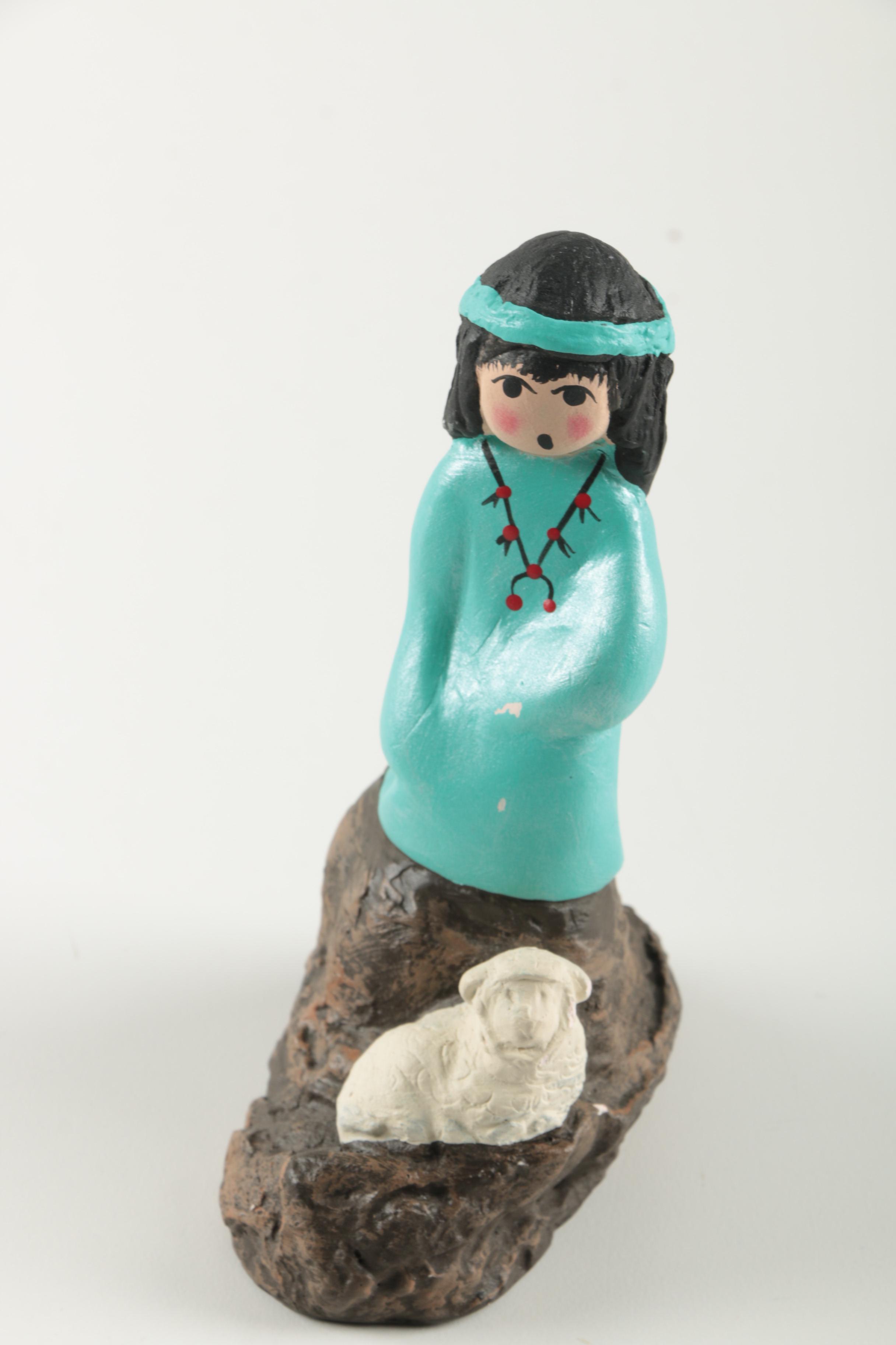 Native American Storyteller Doll Figurines EBTH