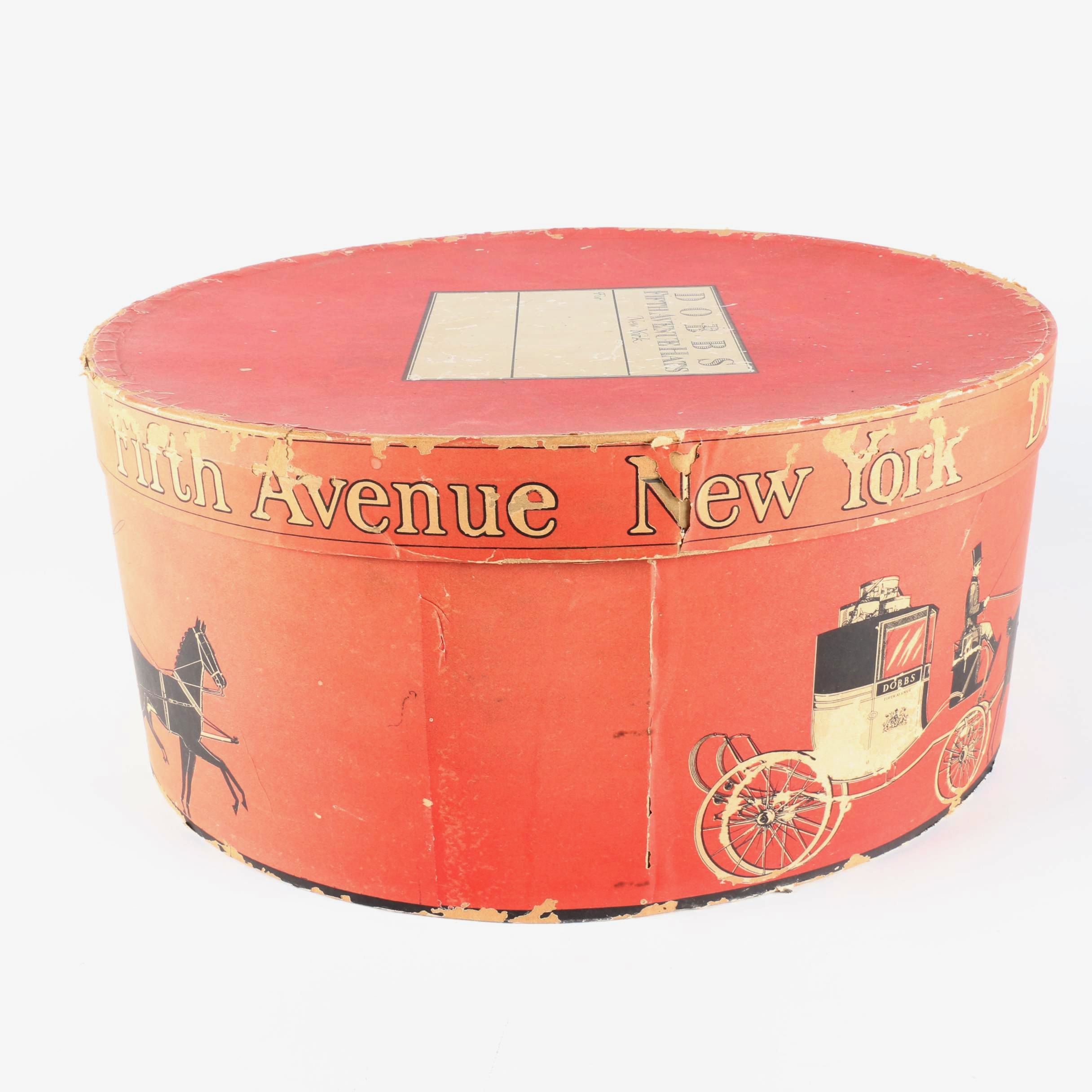 vintage dobbs fifth avenue hat box