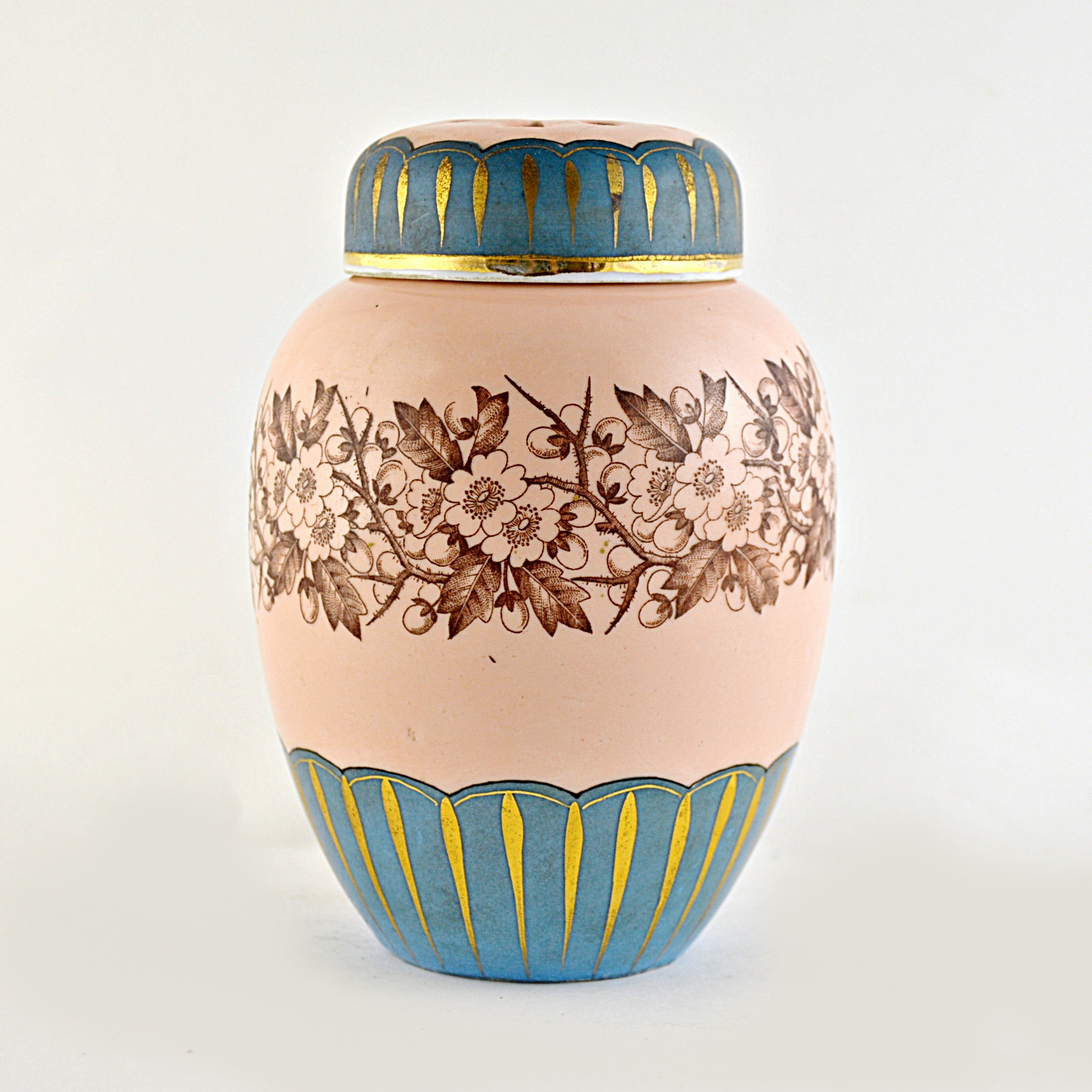 Antique Art Glass Potpourri Holder EBTH