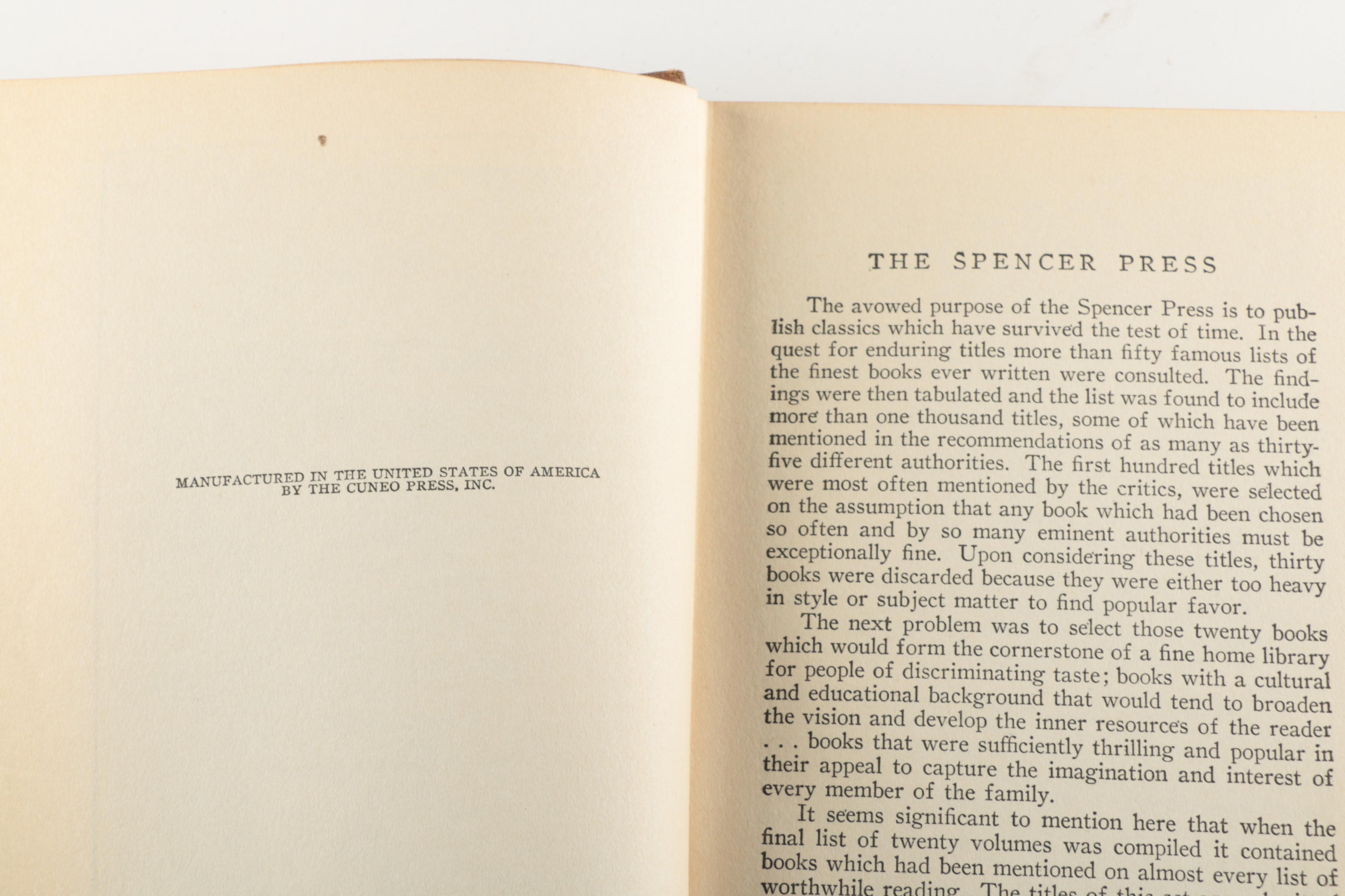 "Worlds Greatest Literature" Books EBTH