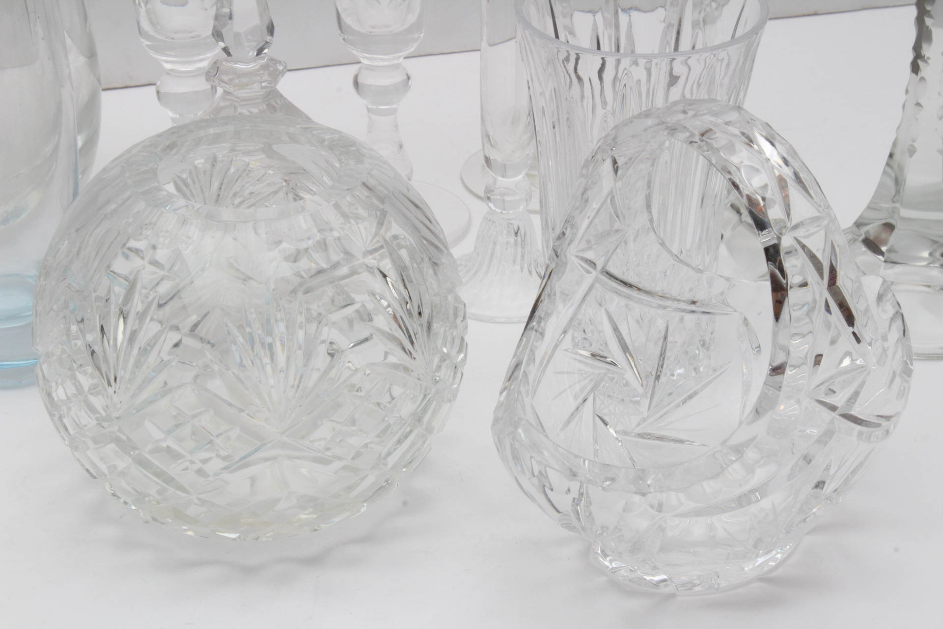 Generous Collection of Cut Glass Tableware EBTH