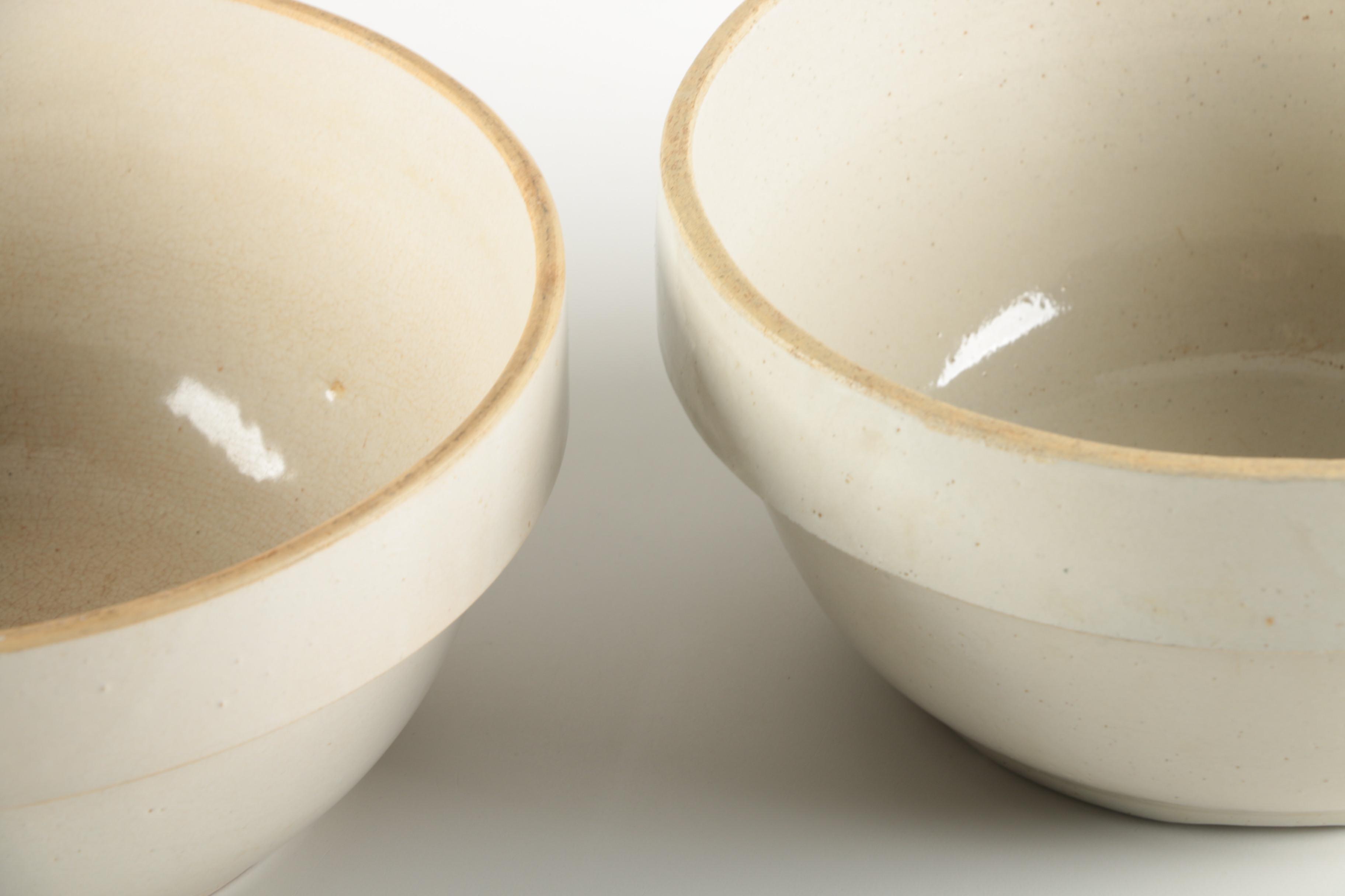 Vintage Stoneware Mixing Bowls EBTH