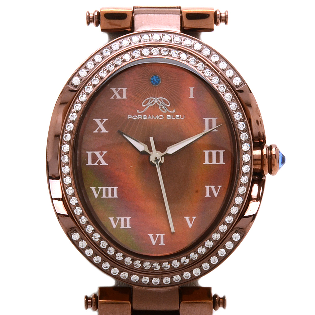 porsamo bleu women's south sea oval crystal watch