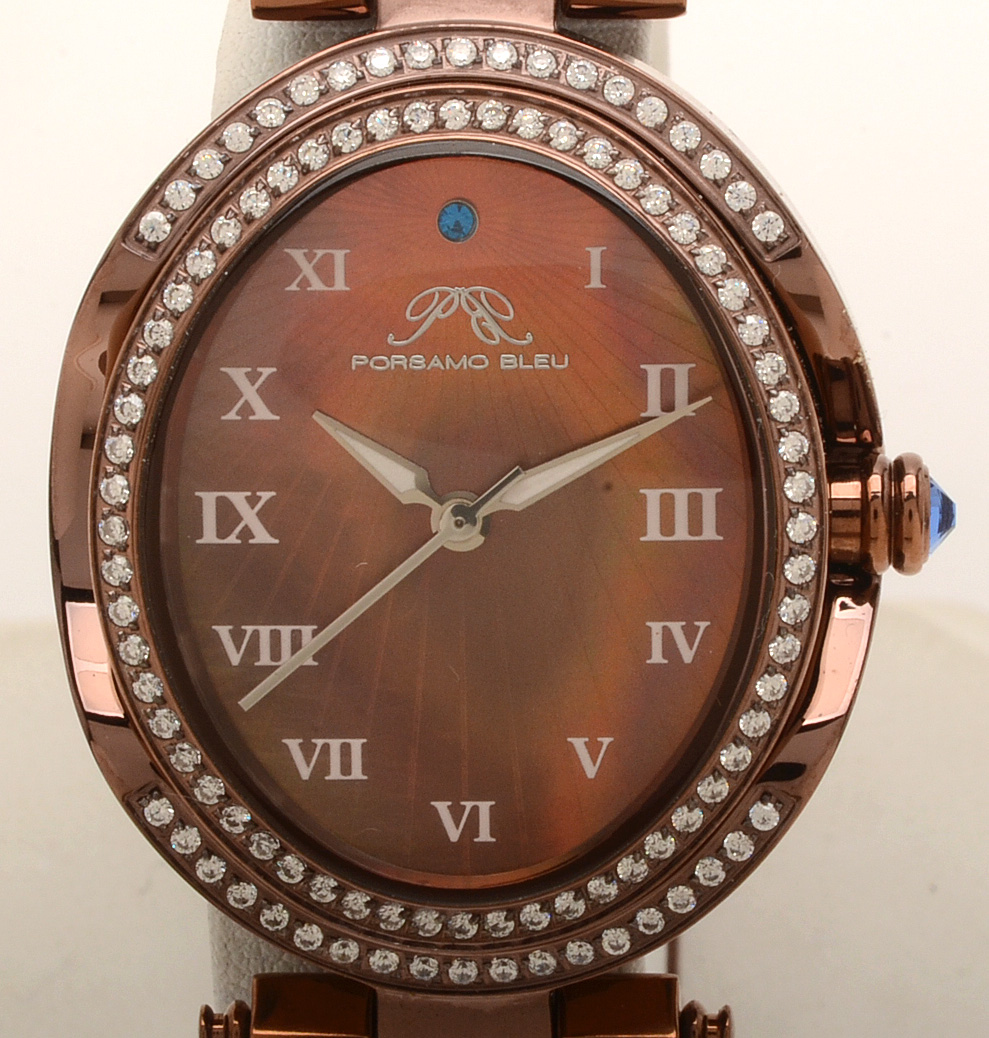 porsamo bleu women's south sea oval crystal watch