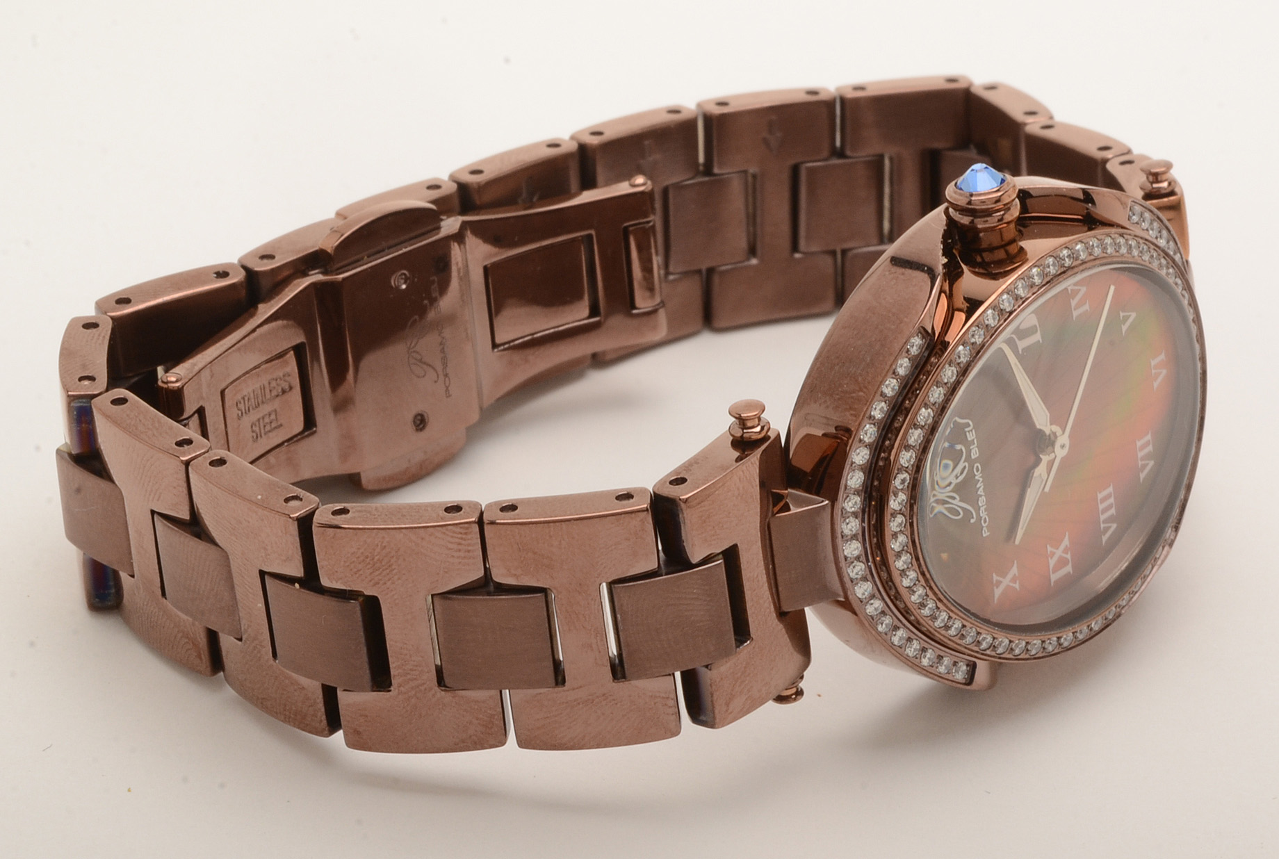 porsamo bleu women's south sea oval crystal watch