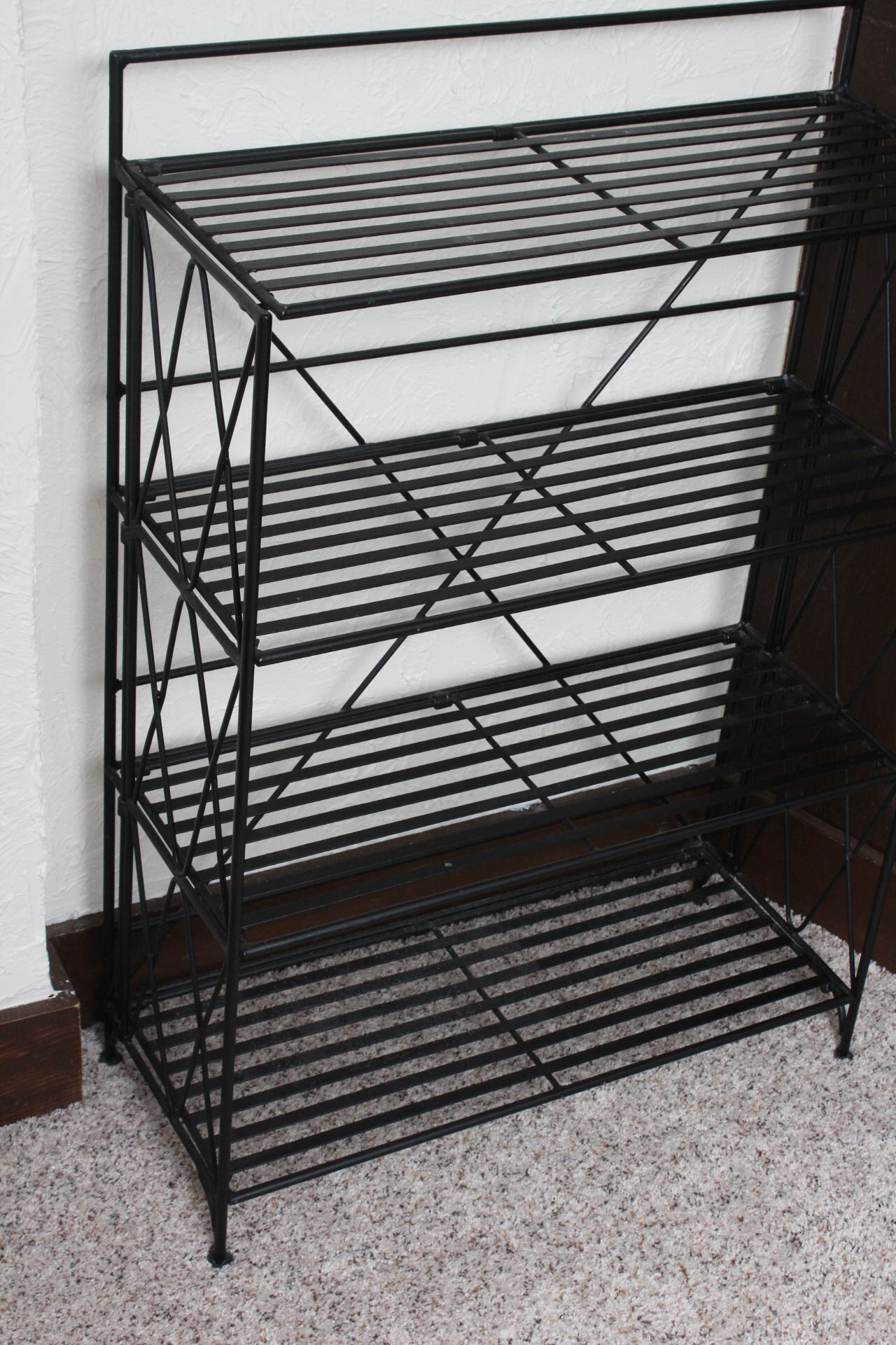 Wrought Iron Folding Bookshelf EBTH