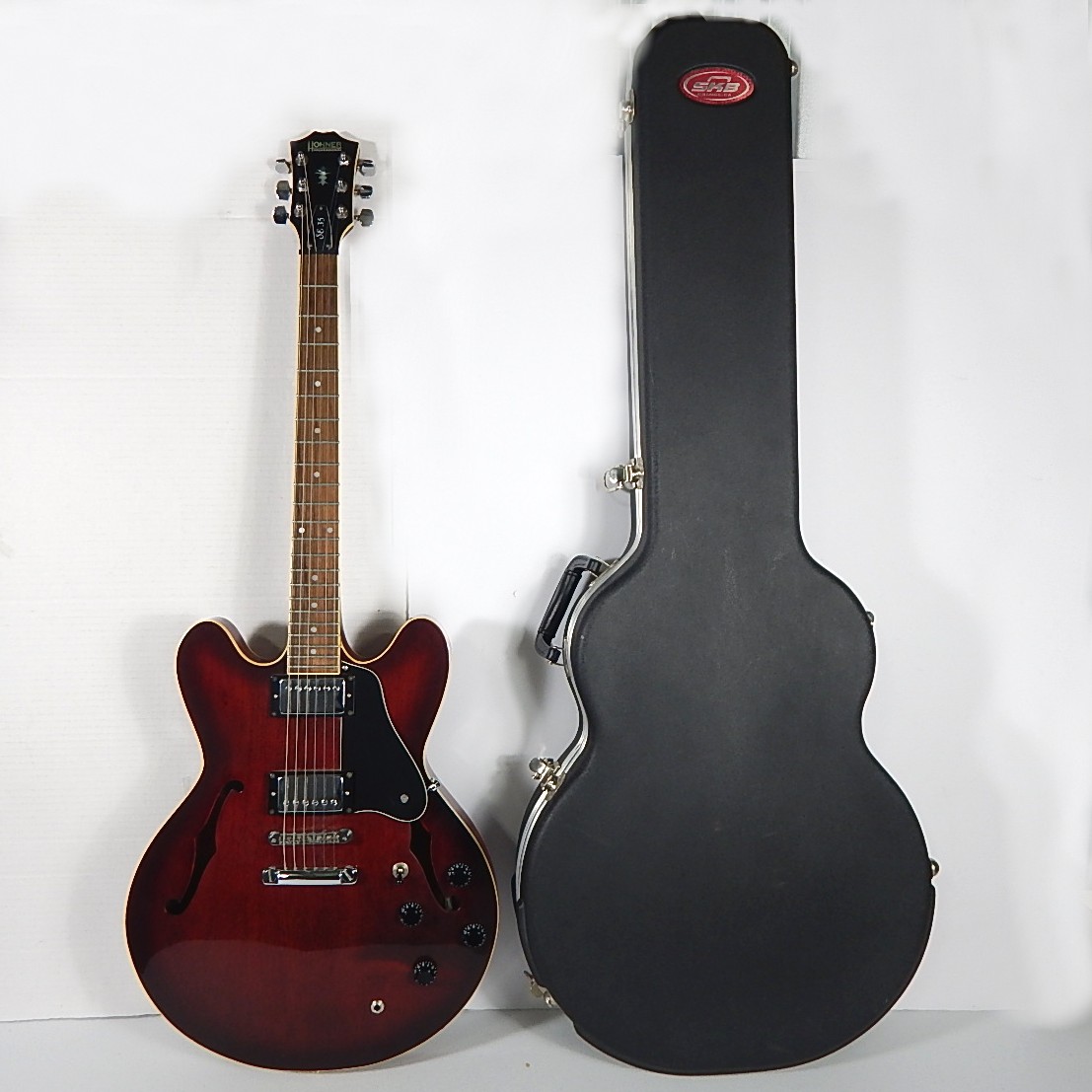 Hohner Professional SE 35 Hollow Body Electric Guitar and Case EBTH