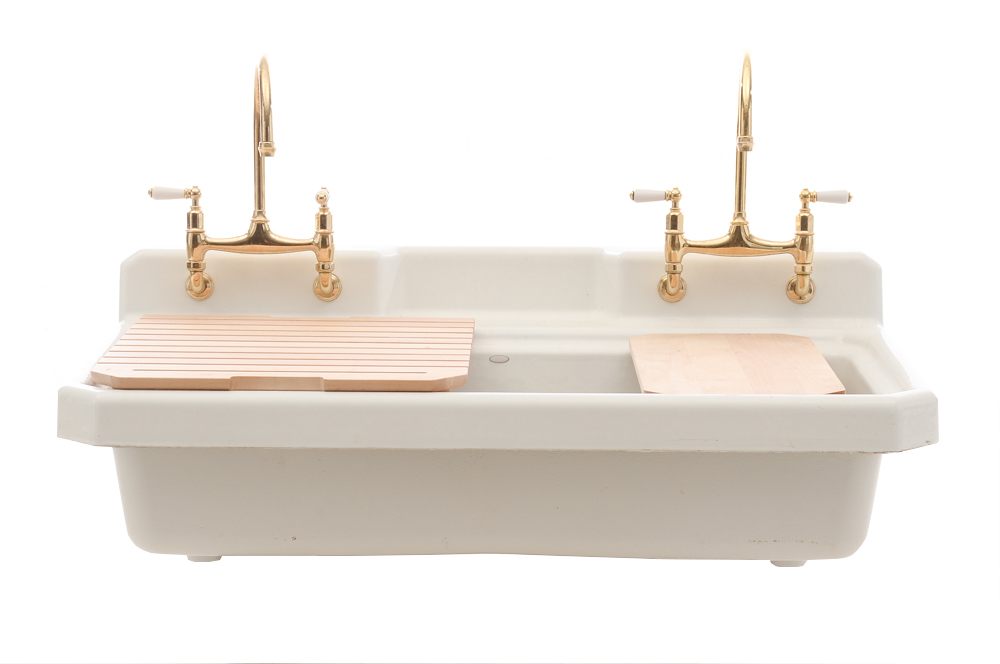 Enameled Cast Iron Farmhouse Style Utility Sink EBTH