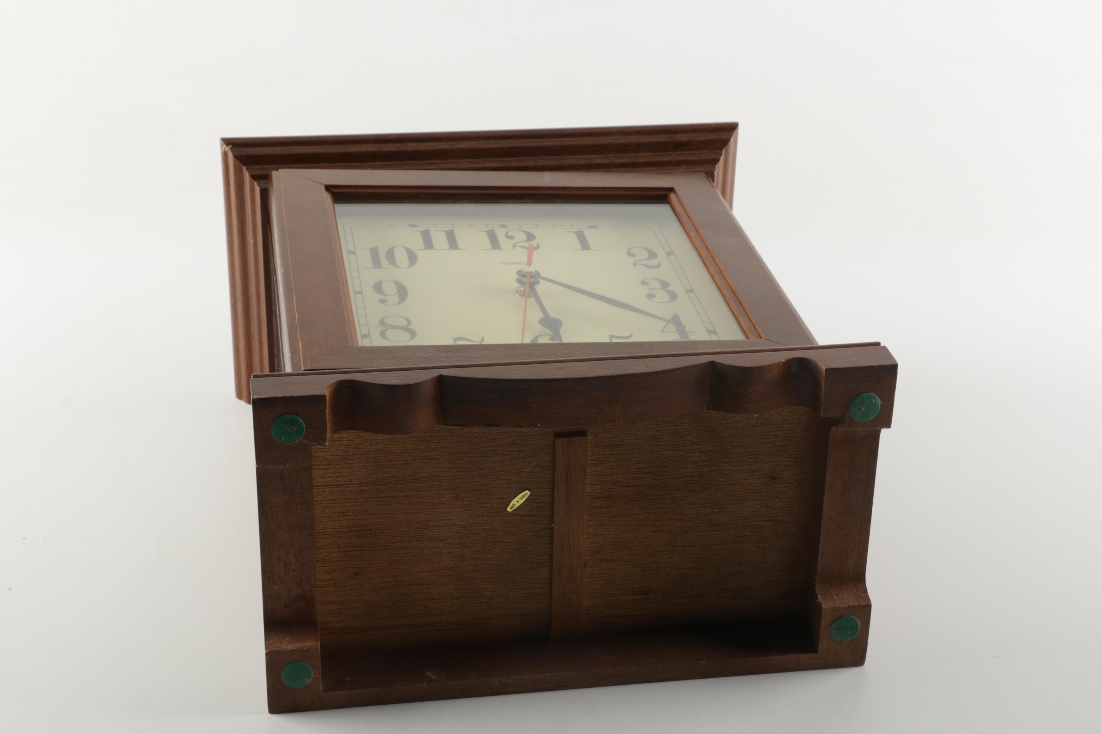 Carriage Style Mantel Clock Jewelry Box EBTH